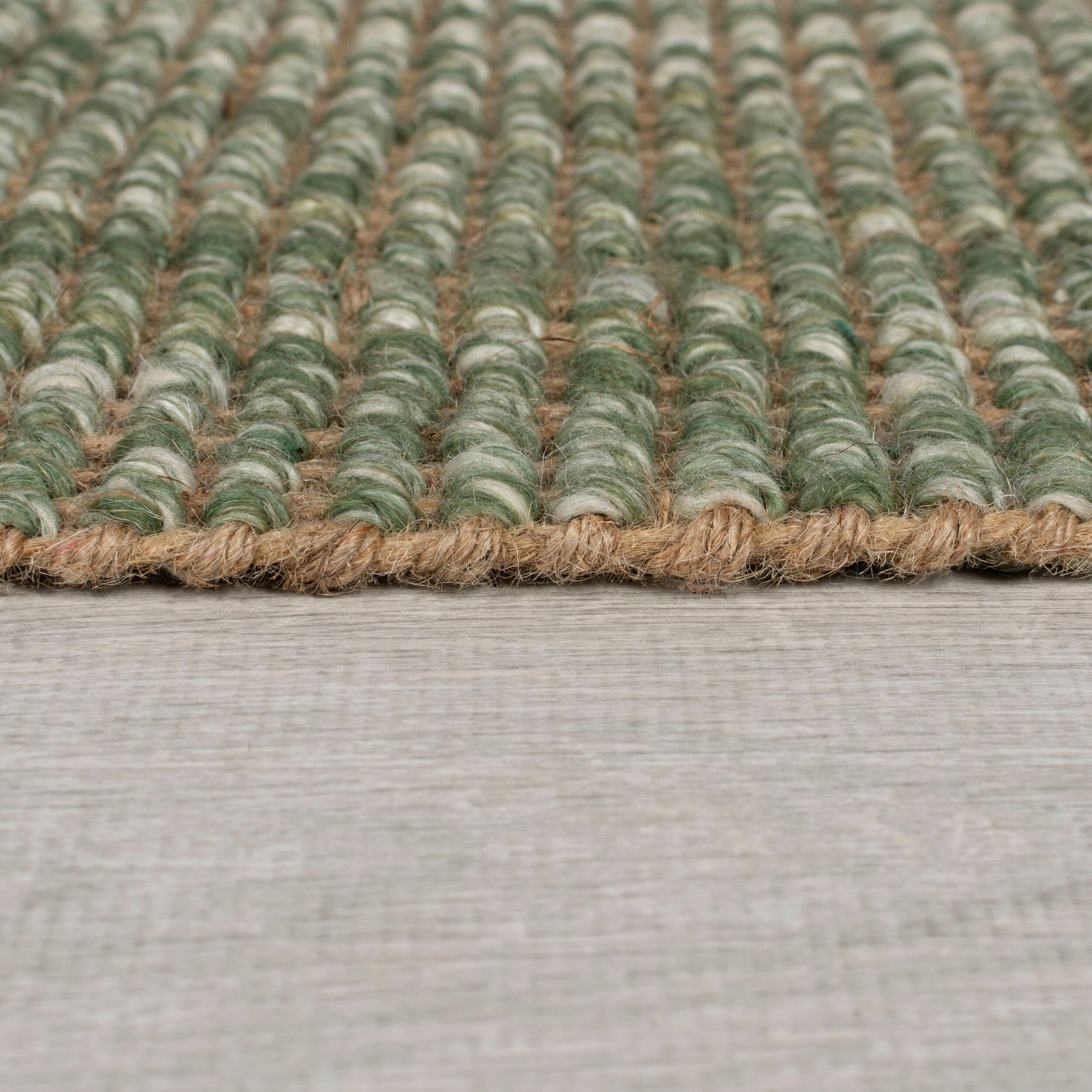 FLAIR RUGS Läufer »Jute Ombre«, rechteckig, 8 mm Höhe