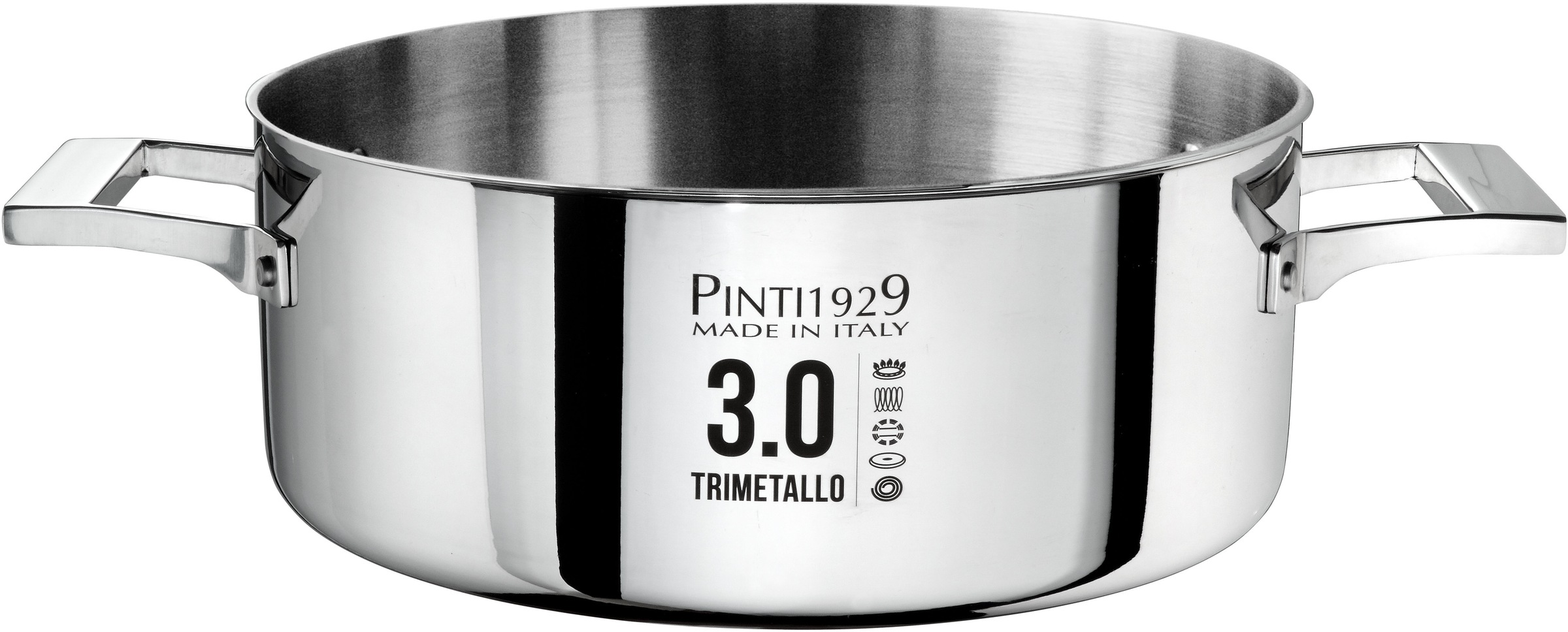 PINTINOX Kasserolle »Century 3.0« 1 Stk. tlg. Aluminium edelstahlfarben