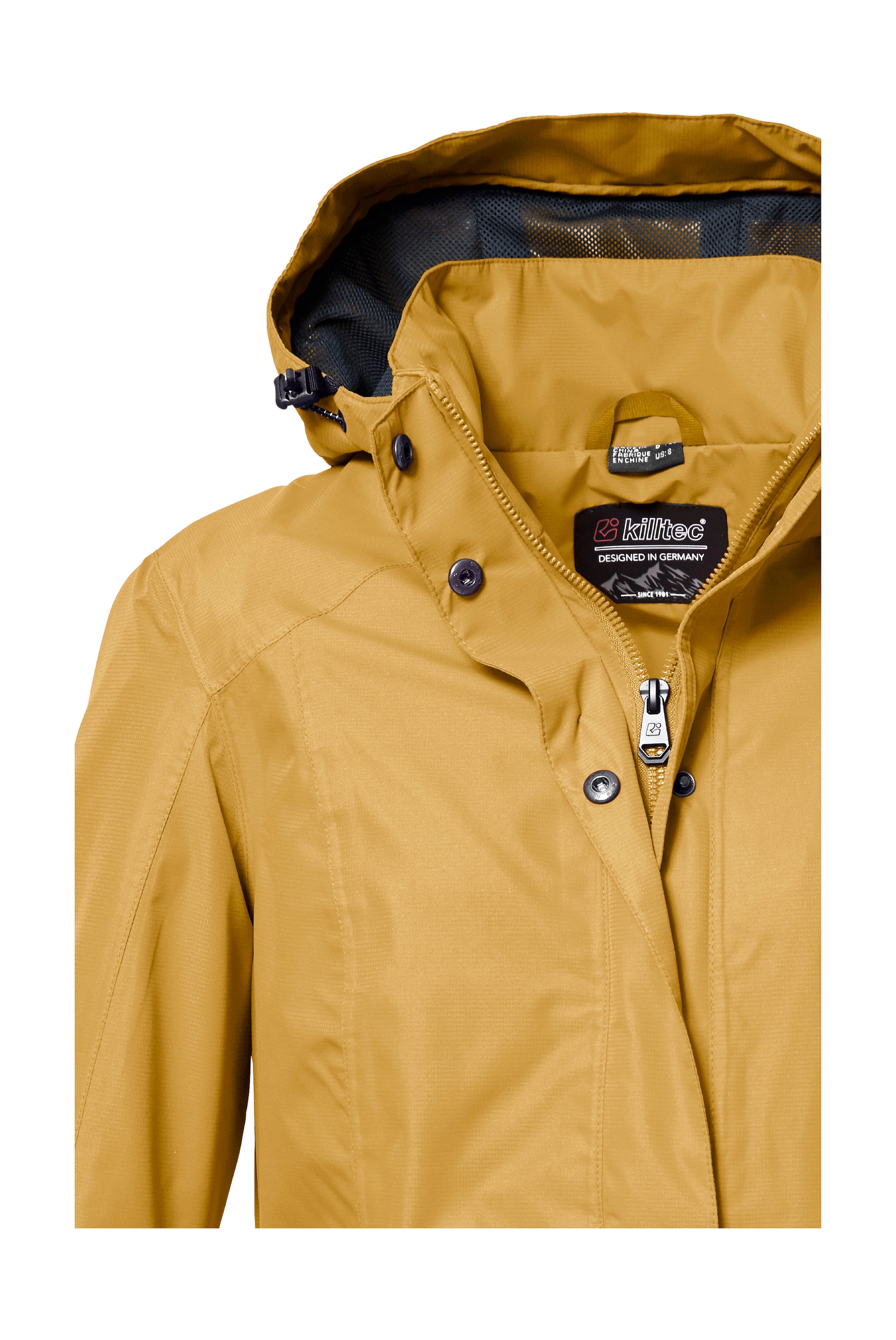 Killtec Parka »KOS 44 WMN PRK«, Wasserdichte, atmungsaktive Damenjacke mit abnehmbarer Kapuze
