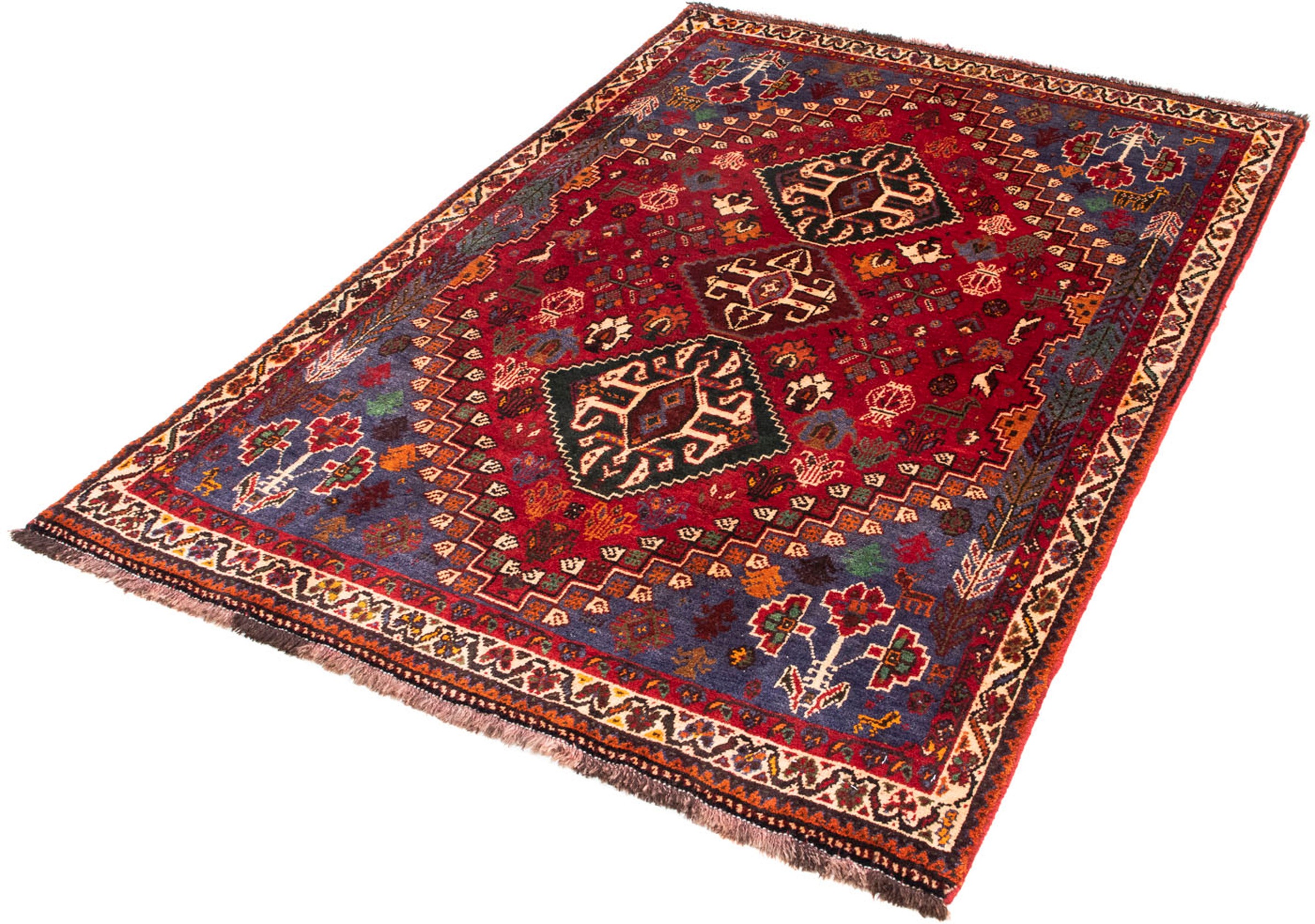 morgenland Orientteppich »Perser - Nomadic - 163 x 111 cm - dunkelrot«, rec günstig online kaufen