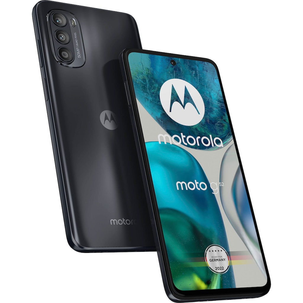 Motorola Smartphone »moto G52«, Charcoal Grey, 16,76 cm/6,6 Zoll, 128 GB Speicherplatz, 50 MP Kamera