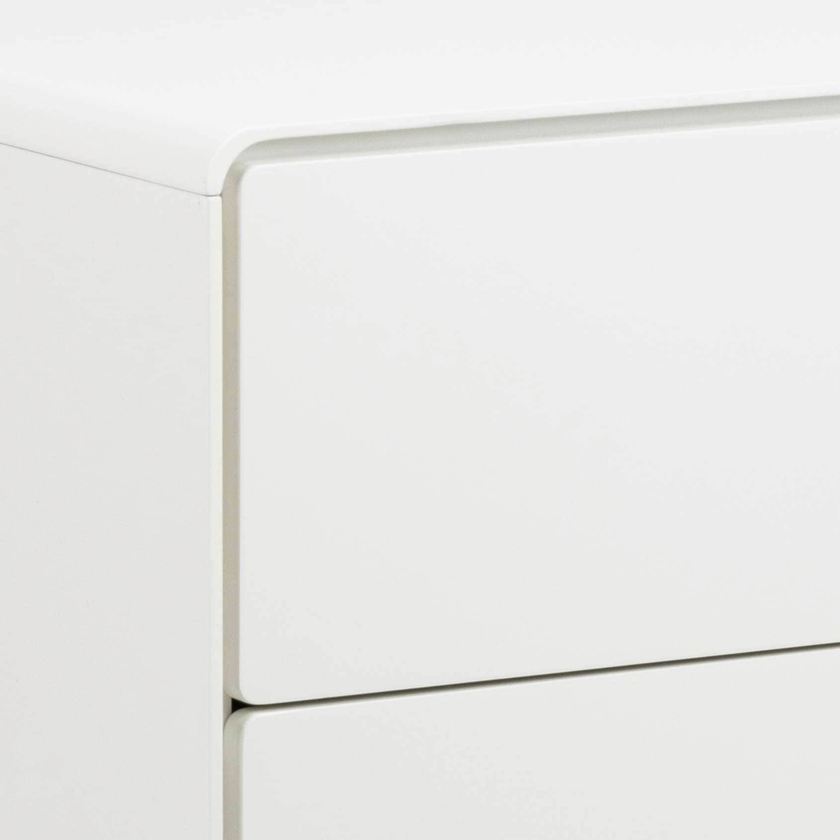 ACTONA GROUP Sideboard »Lowell«, 3 Schubladen mit Dämpfung, nordischer Stil, Weiß, B: 80 cm