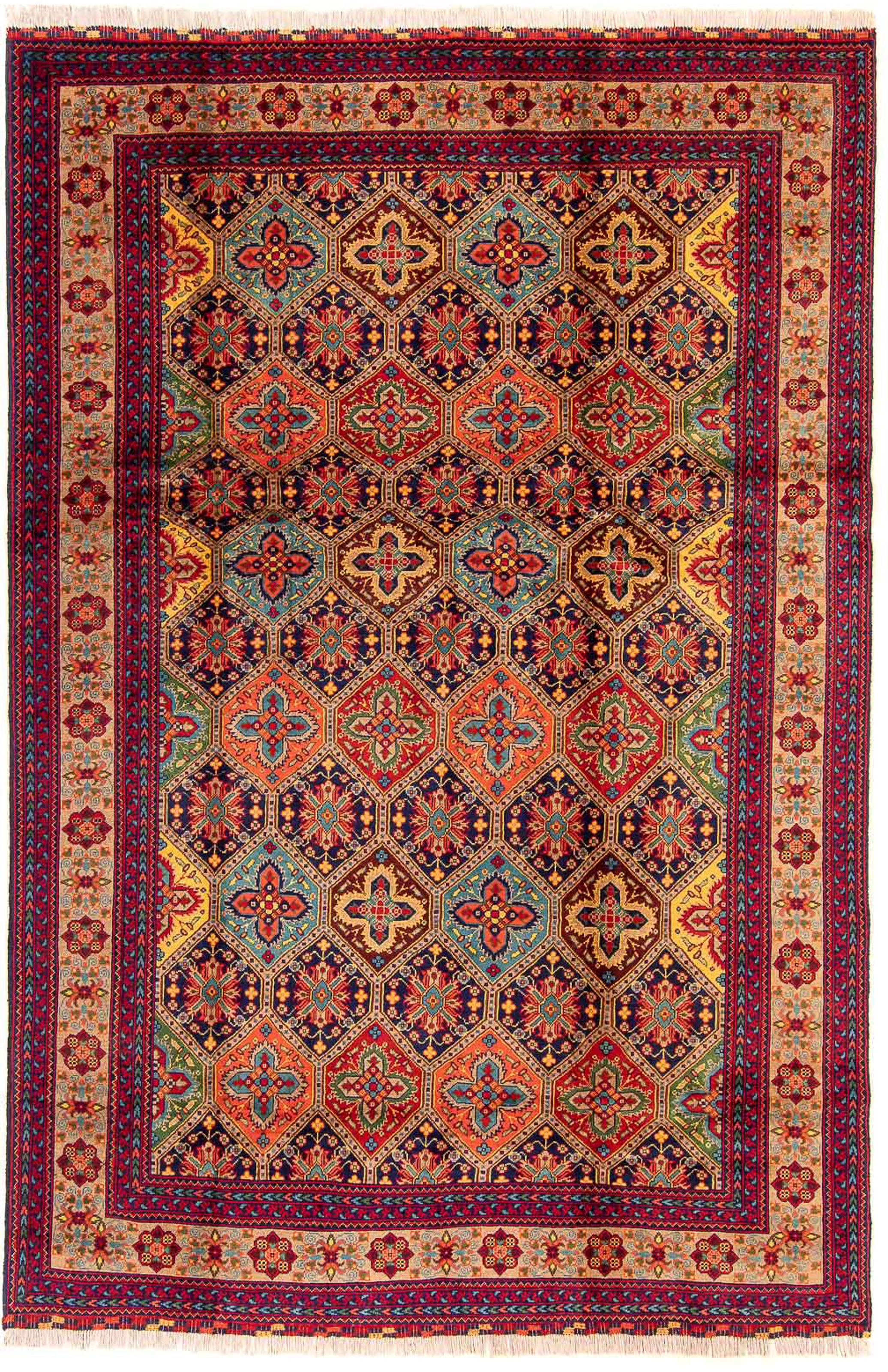 morgenland Orientteppich »Afghan - 299 x 192 cm - mehrfarbig«, rechteckig, günstig online kaufen