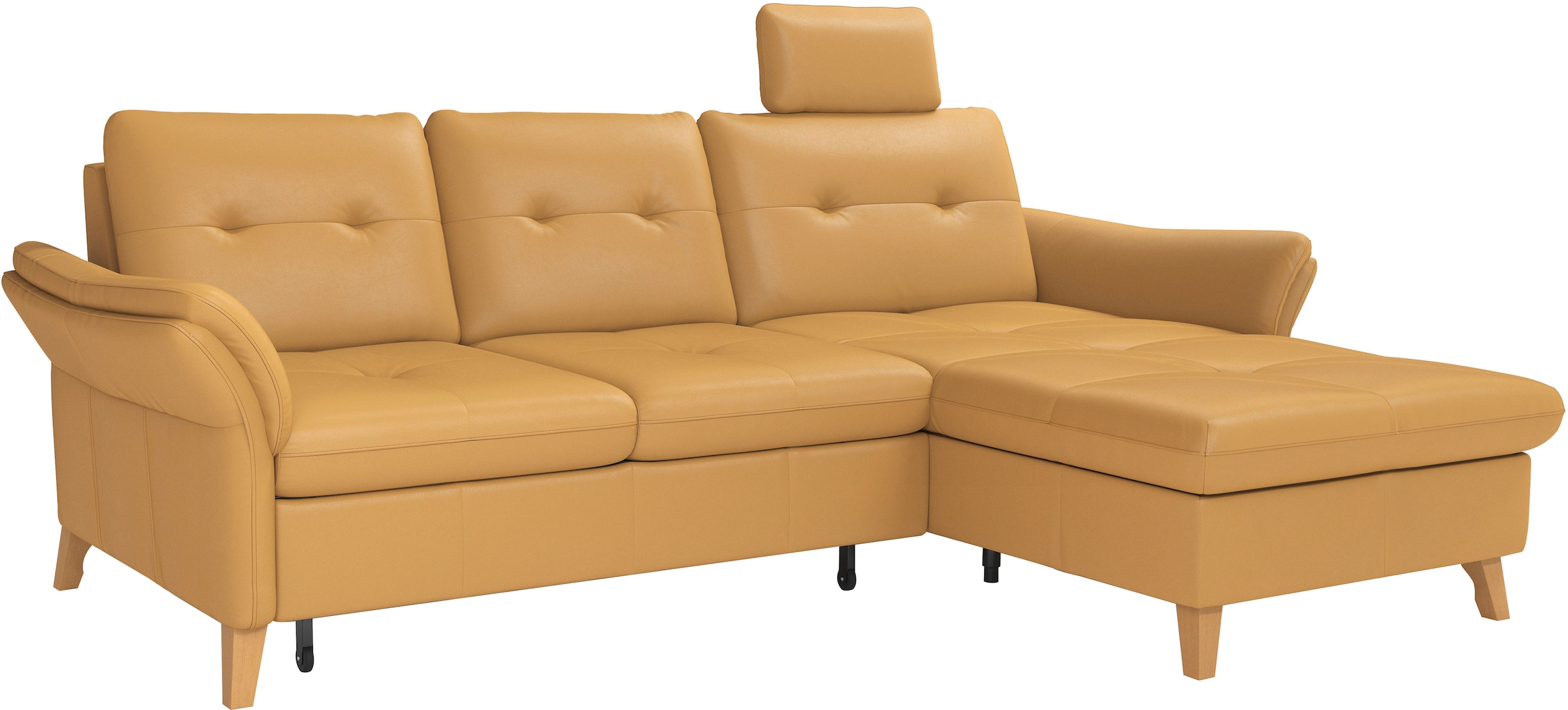 sit&more Ecksofa »Göteborg«, Sitztiefenverstellung und Federkern, wahlweise mit Bettfunktion