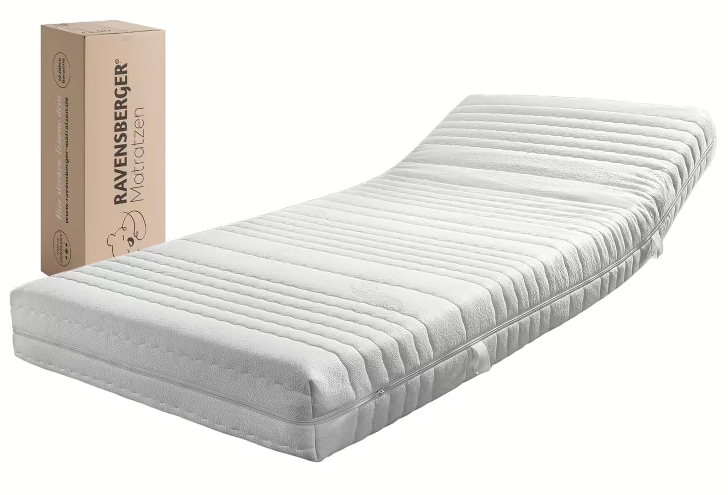 RAVENSBERGER Matratzen Kaltschaummatratze »KOMFORT-SAN Testsieger Stiftung Warentest«, 18 cm hoch, Raumgewicht: 50 kg/m³, (1 St.), Ausgabe 03/2025 Note GUT (2,2), getestet in 90x200cm Härtegrad H4