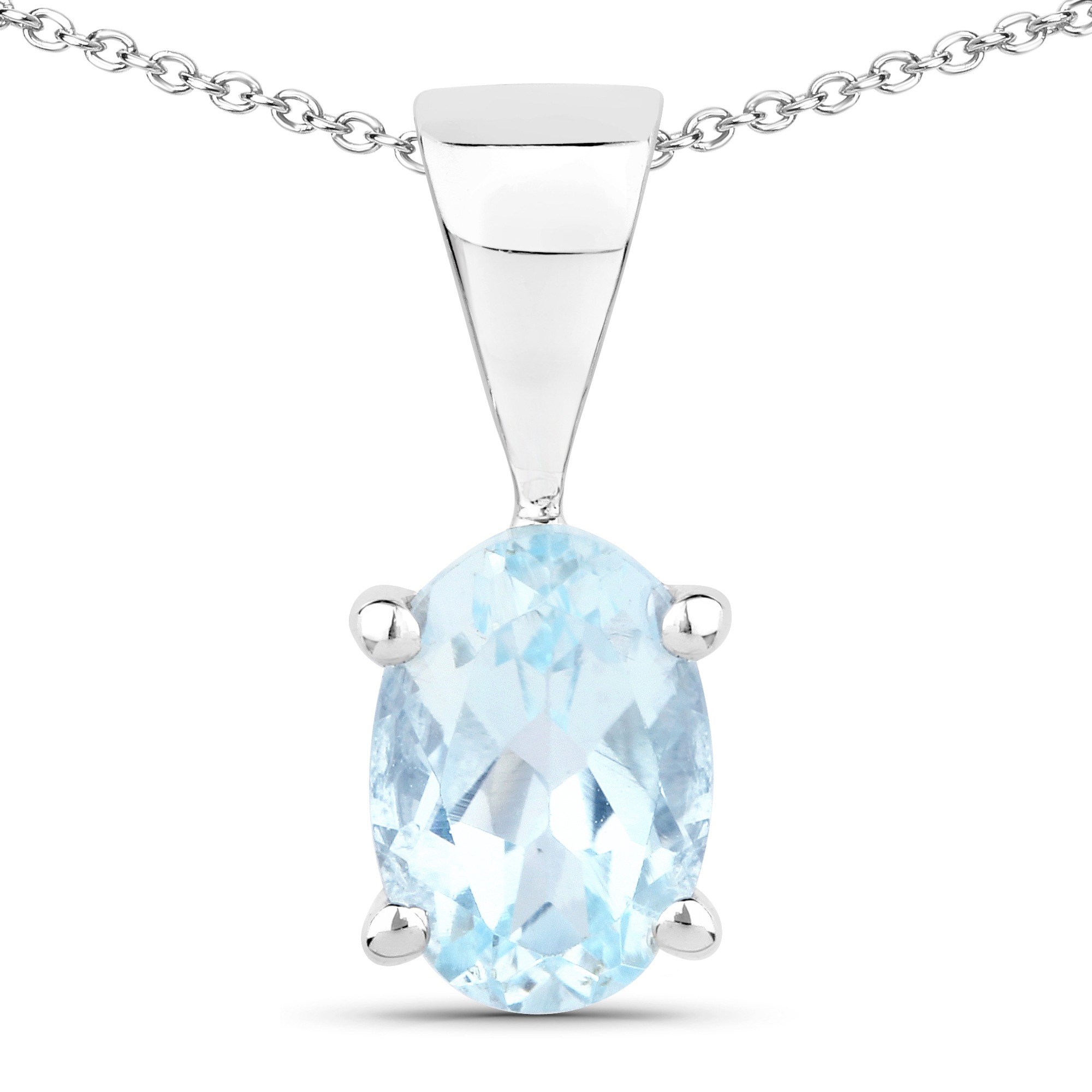 Vira Jewels Paar Ohrstecker »Silber 925 rhodiniert mit echtem Blautopas (beh.)«