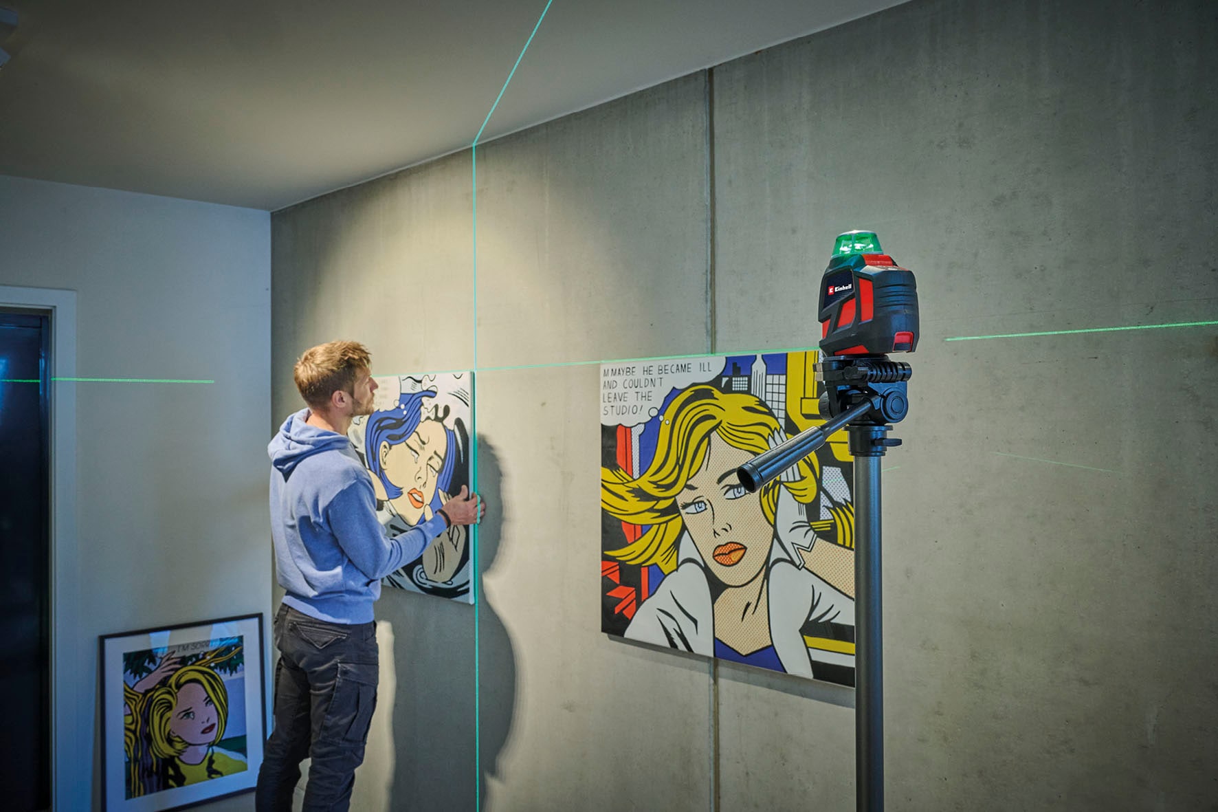 Einhell Kreuzlinienlaser »TE-LL 360 G«, Arbeitsbereich max. 40 m, inkl. Aufbewahrungstasche