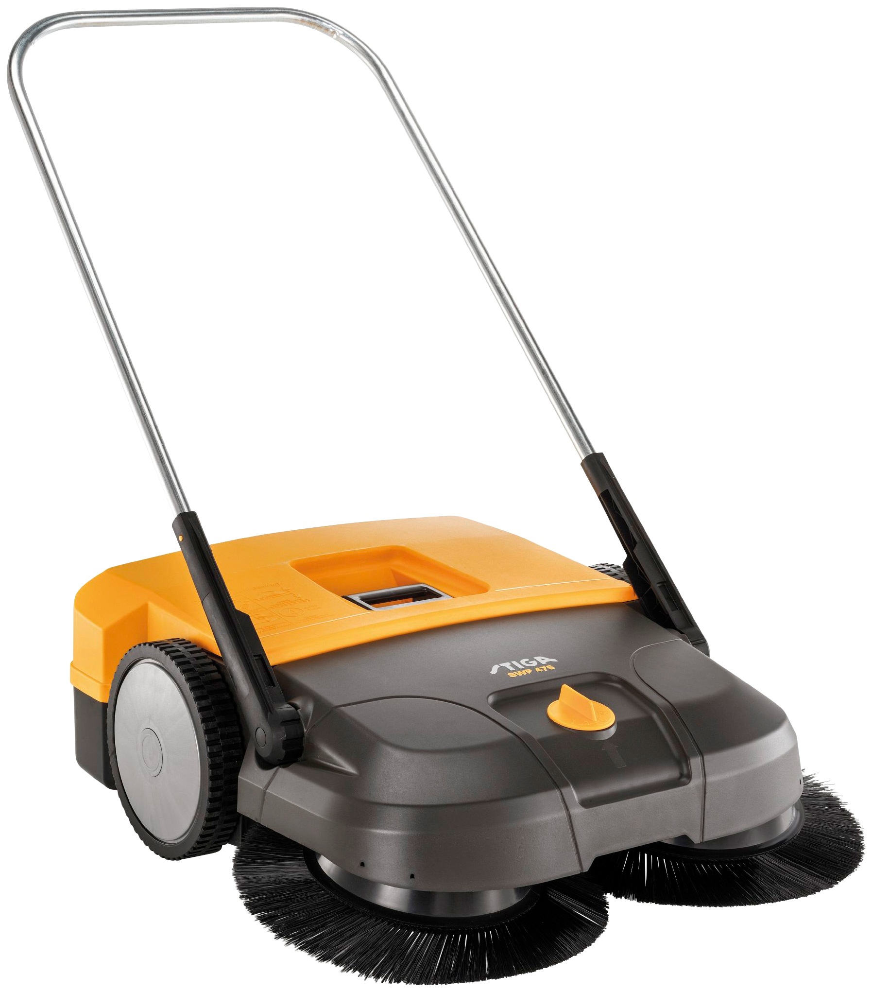 STIGA GARDEN Handkehrmaschine »SWP 475« gelb-schwarz Manueller und riemenloser Bürstenantrieb
