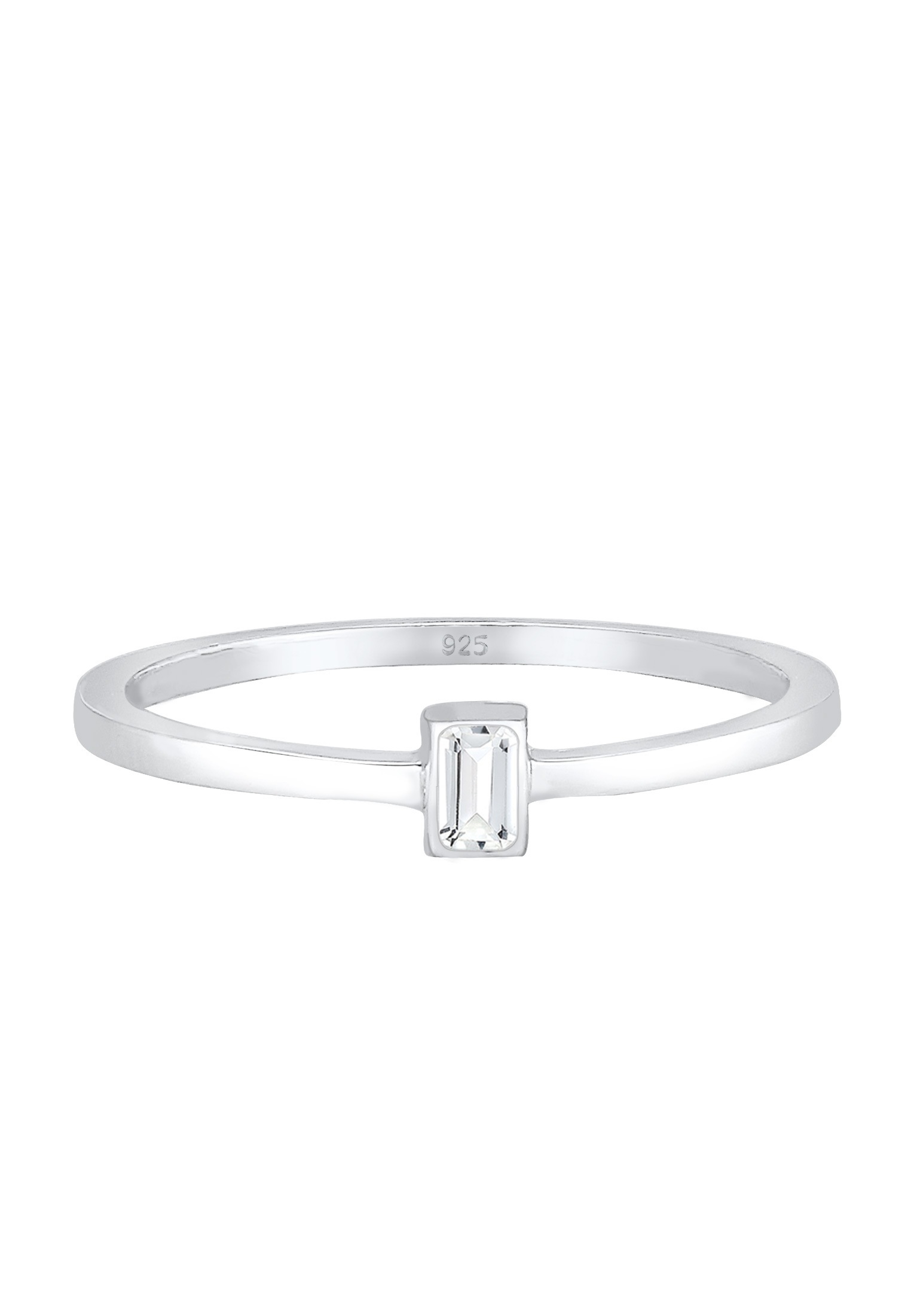 Elli Premium Verlobungsring »Topas Weiß 925 Sterling Silber«