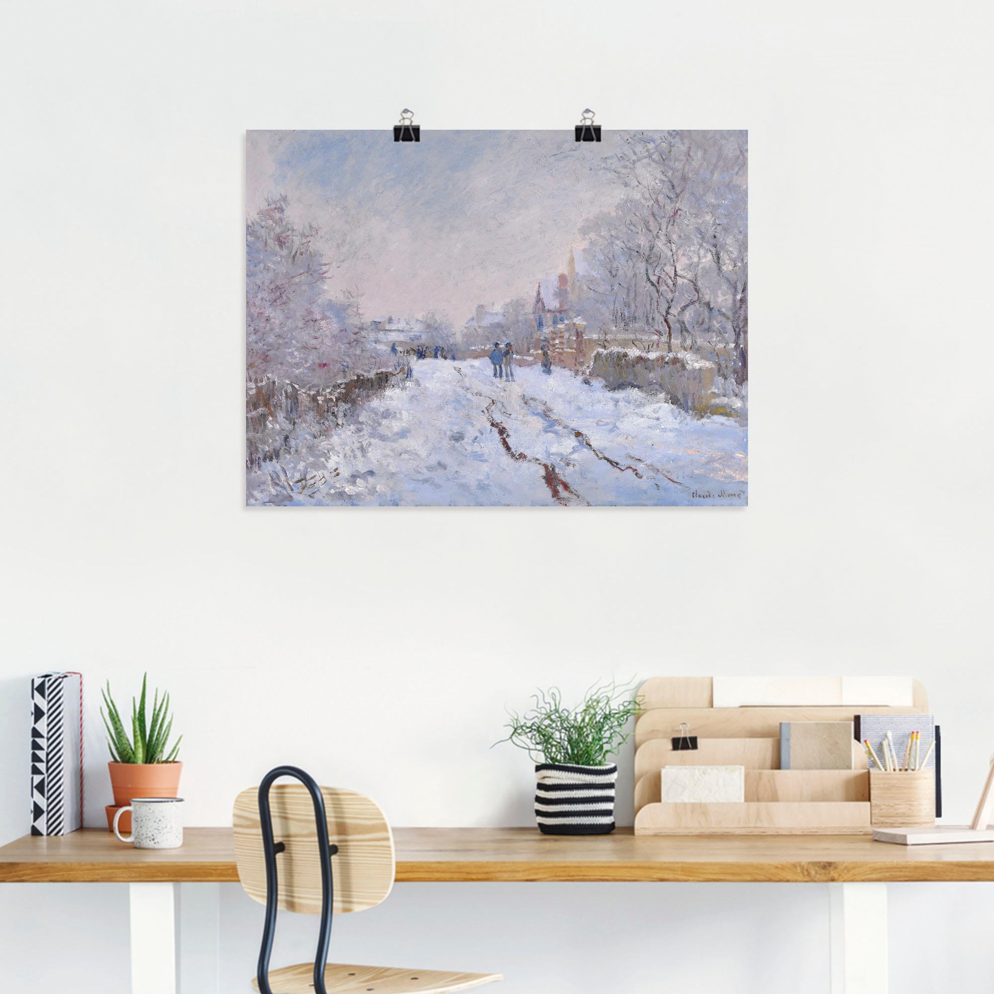 Artland Wandbild »Schnee in Argenteuil.«, Vier Jahreszeiten Bilder, (1 St.), als Leinwandbild, Poster in verschied. Größen