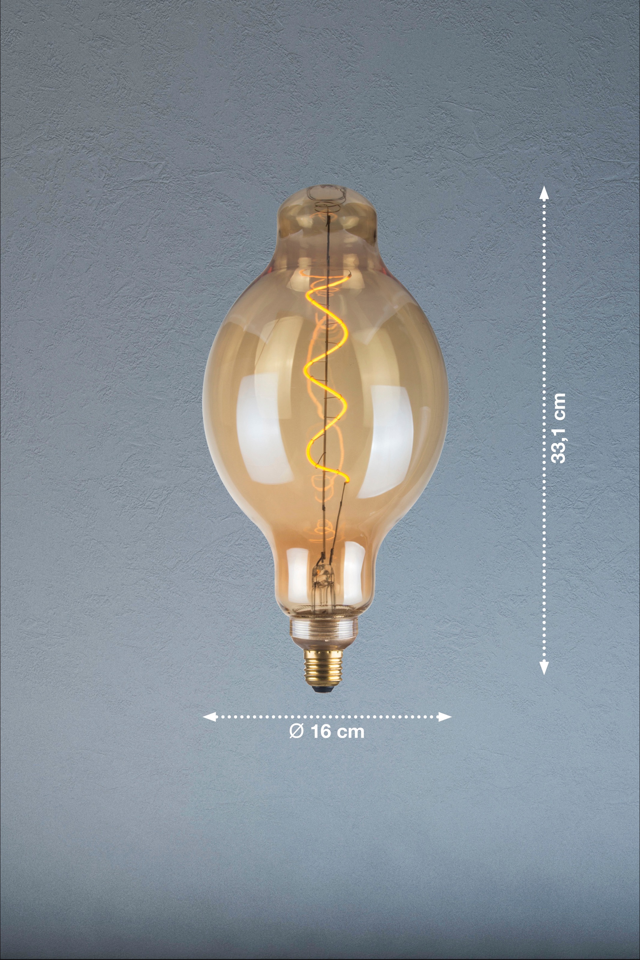 easy! BY FHL LED-Leuchtmittel, E27, 1 St., Lampe, Leuchtmittel, bernsteinfarbenes Design,E27-Fassung,warmes Licht