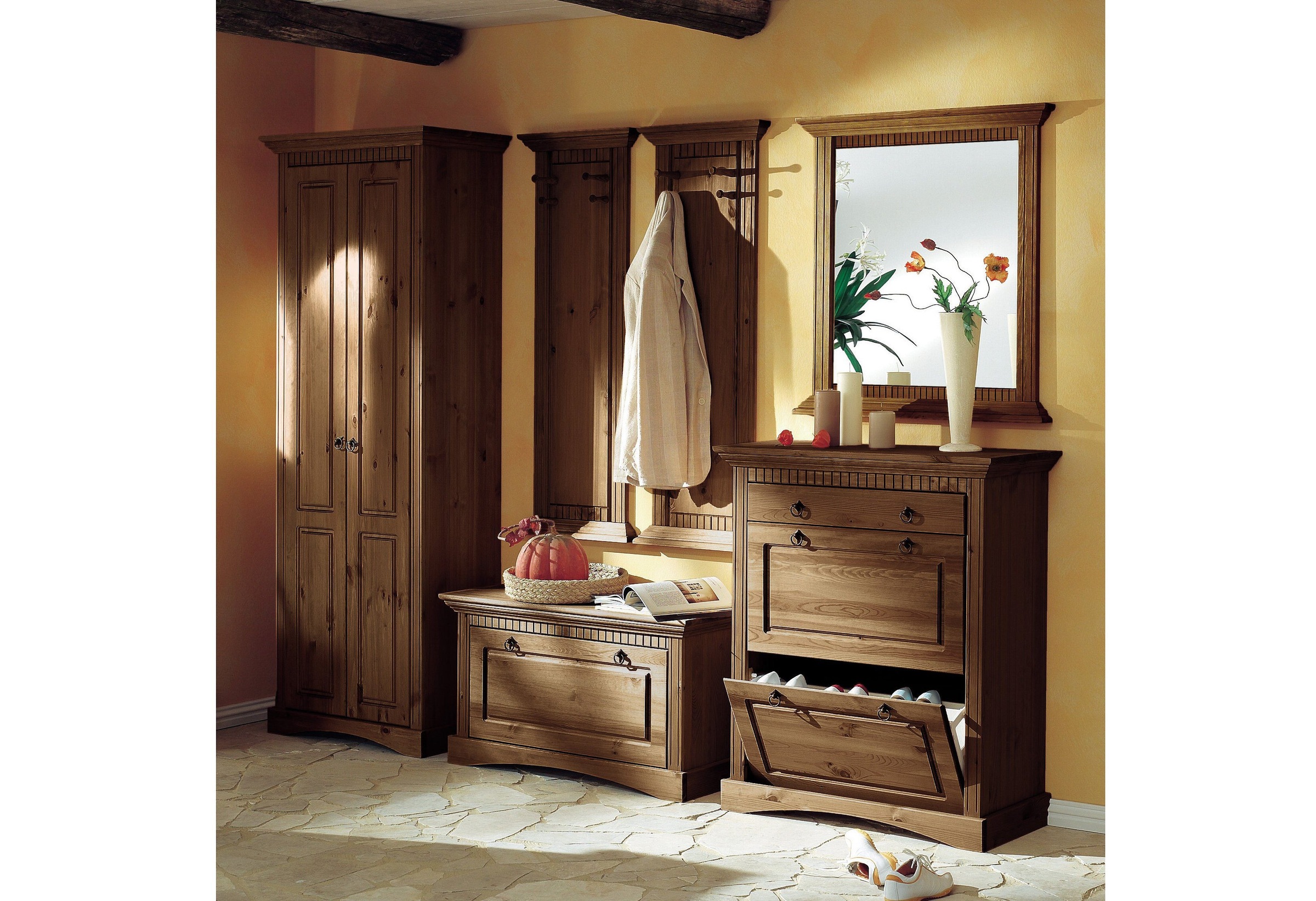 OTTO home Garderobenpaneel "Rustic" (2 Stück), aus massiver Kiefer, mit dek günstig online kaufen