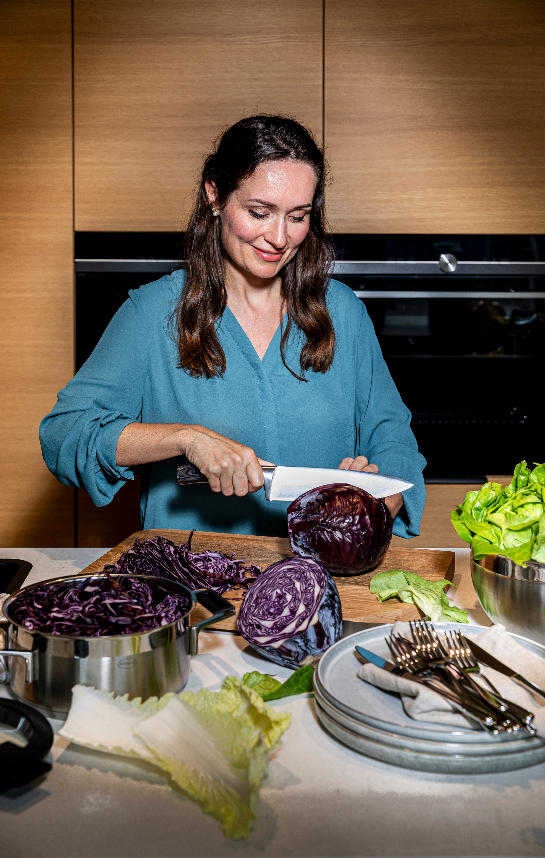 RÖSLE Kochmesser »WOLFGREY, 20 cm, Griff Pakka«