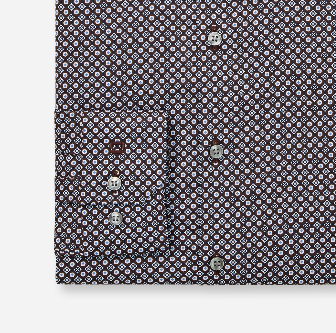 OLYMP Langarmhemd »No 6 six« super slim, gemustert, Businesshemd, Modern Kentkragen