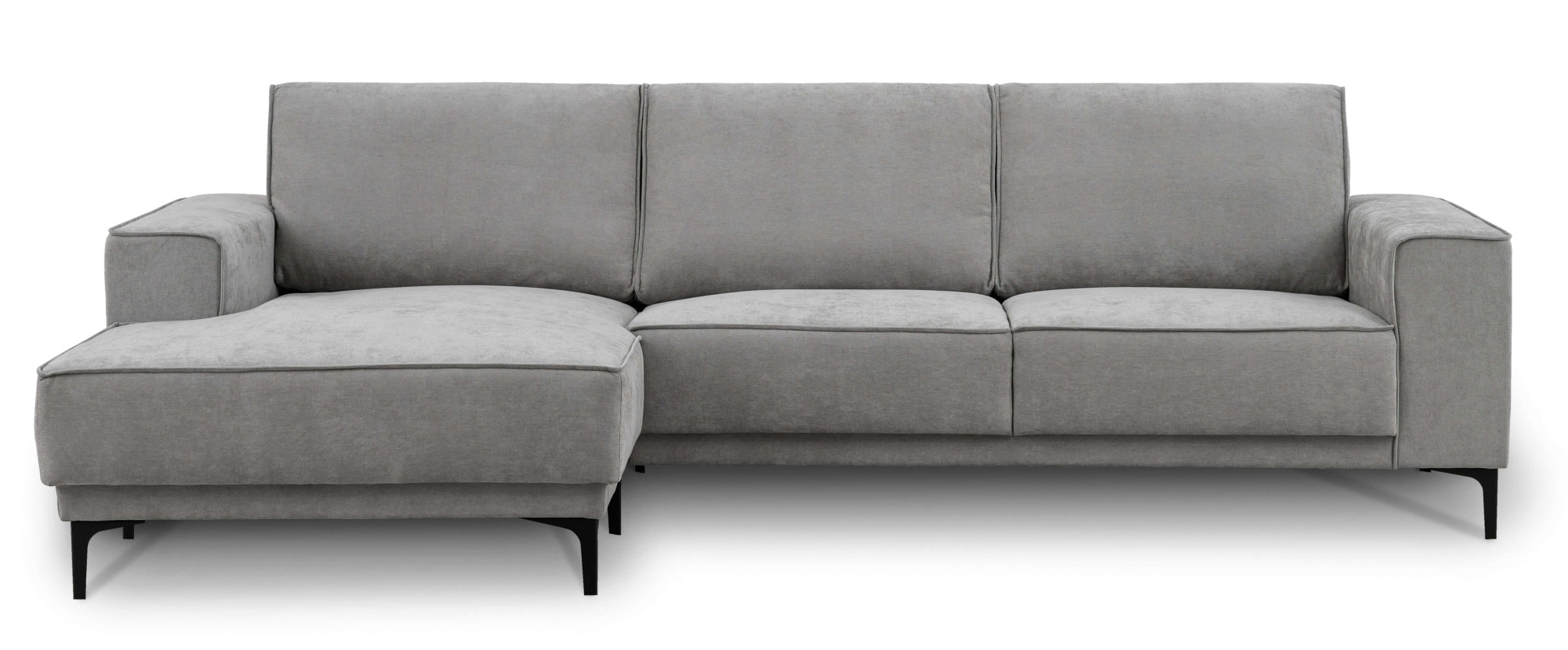 Places of Style Ecksofa »Polsterecke Oland, Struktur, Flachgewebe, Luxus-Microfaser, Boucle«, 280 cm, im zeitlosem Design und hochwertiger Verabeitung