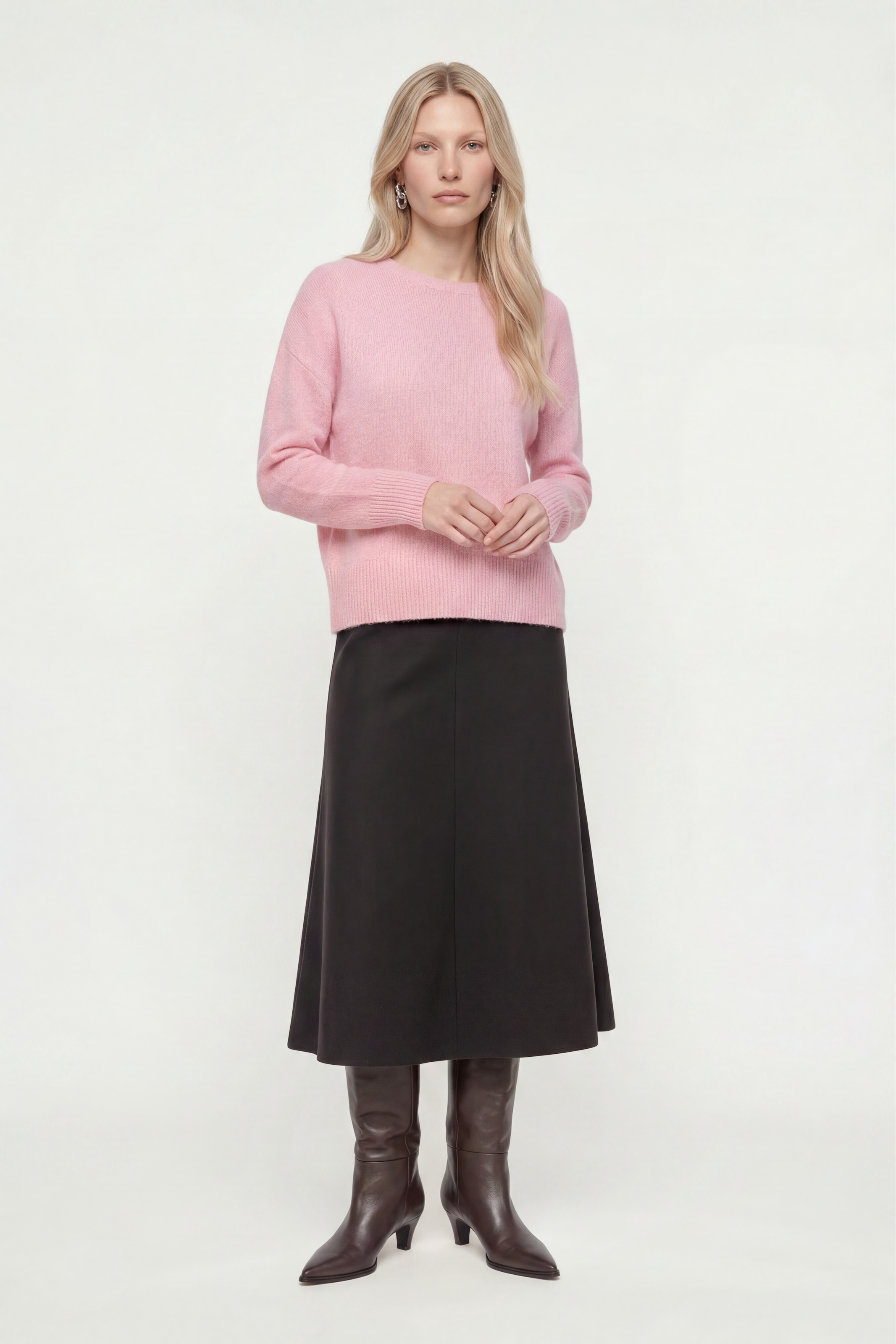 RICHROYAL Strickpullover Regular fit mit Rundhalsausschnitt