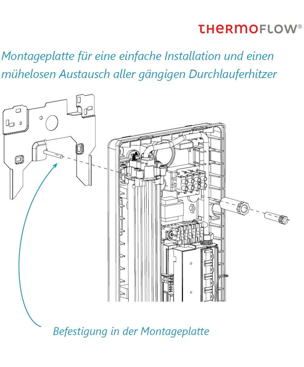 Thermoflow Durchlauferhitzer »Thermoflow Hydrex 18/21/24«, mit stufenloser Temperaturregelung