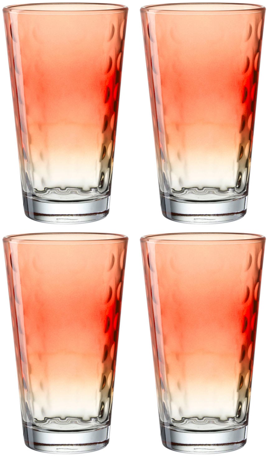 LEONARDO Gläser-Set »OPTIC«, (Set, 4 tlg.), 540 ml, 4-teilig günstig online kaufen