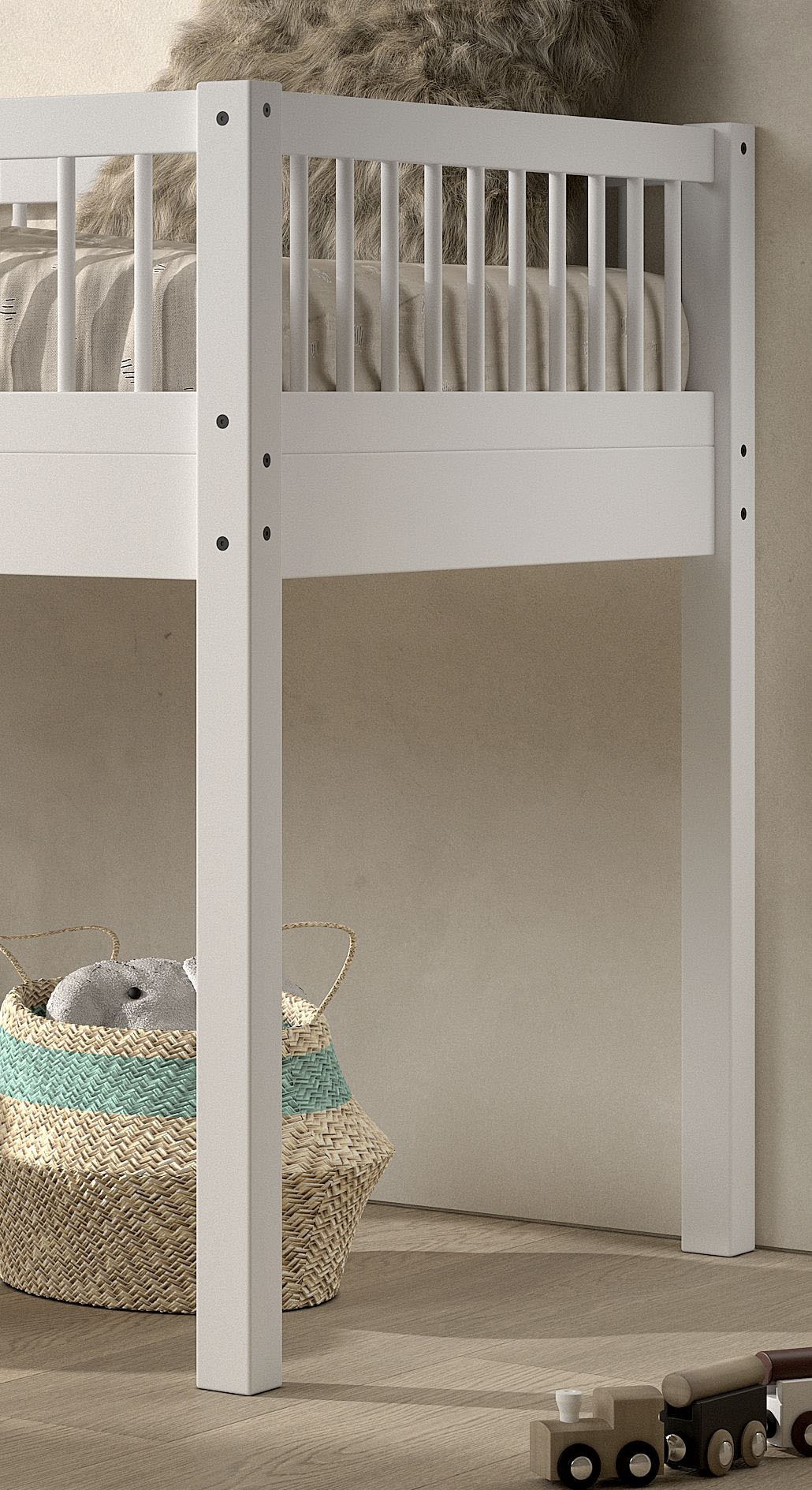 Home affaire Spielbett, (Made in Europe), aus massiver Eiche geölt, LF 90x2 günstig online kaufen
