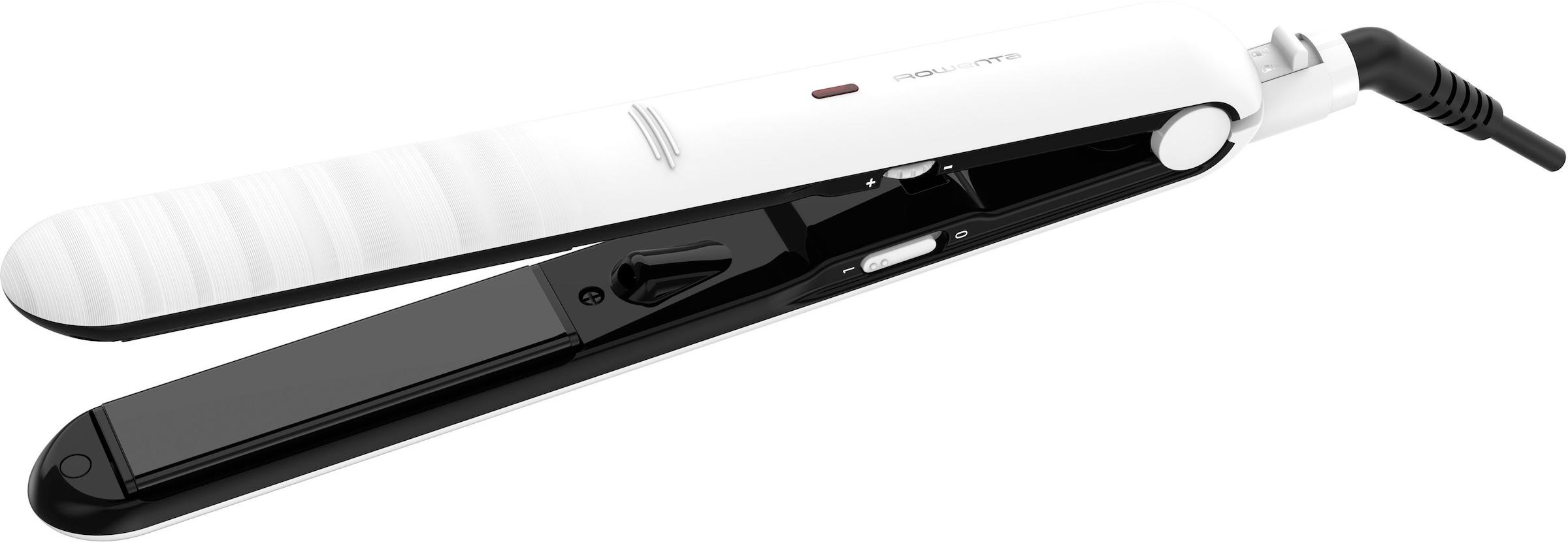 Rowenta Glätteisen »Optiliss Haarglätter, bis 230°C, Keramikbeschichtung,« Keramik-Beschichtung 10 Temperatureinstellungeen, Aufheizen in 30 Sek., weiß, SF3210