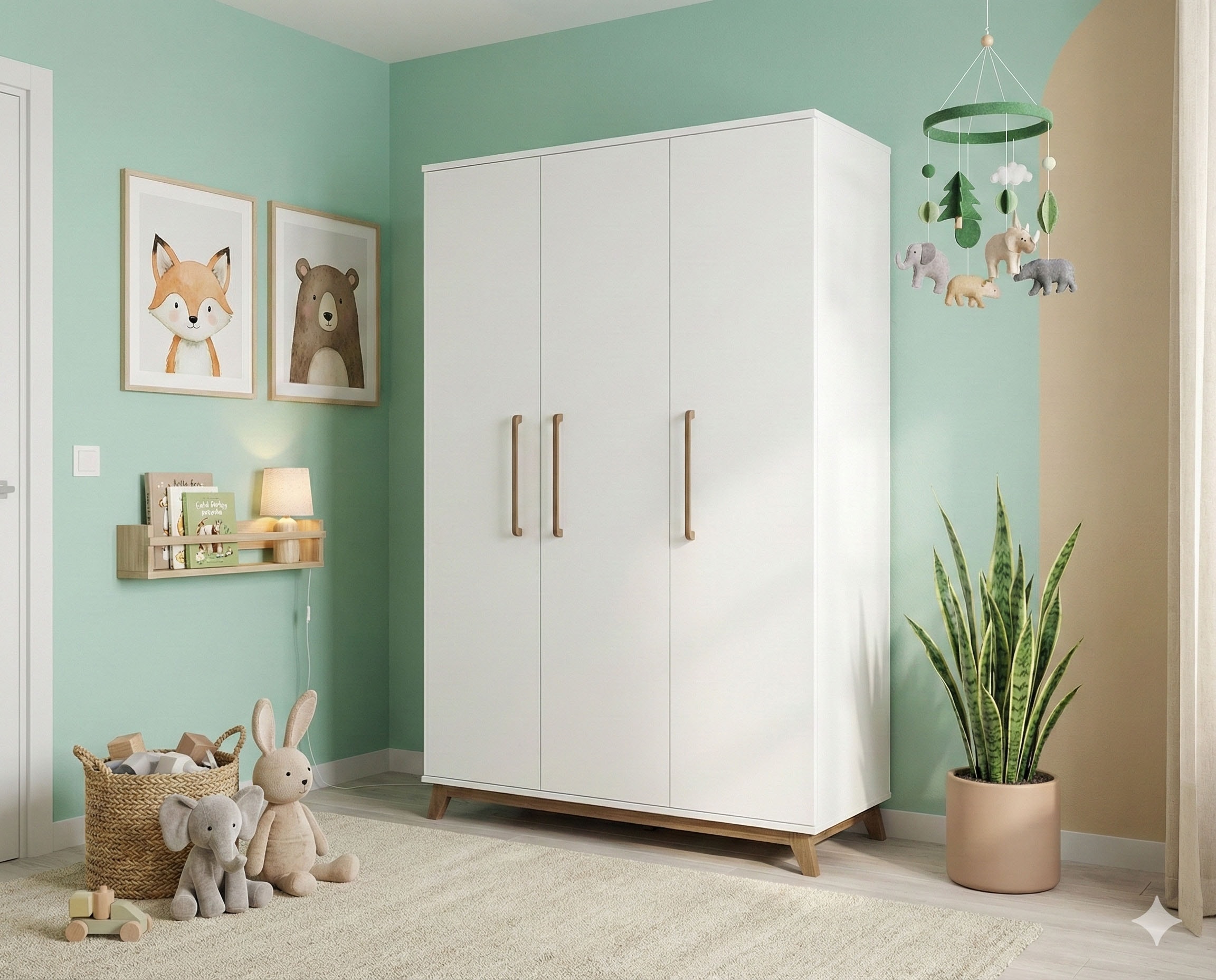 arthur berndt Kinderkleiderschrank »Kleiderschrank »Lina« 3-türig«