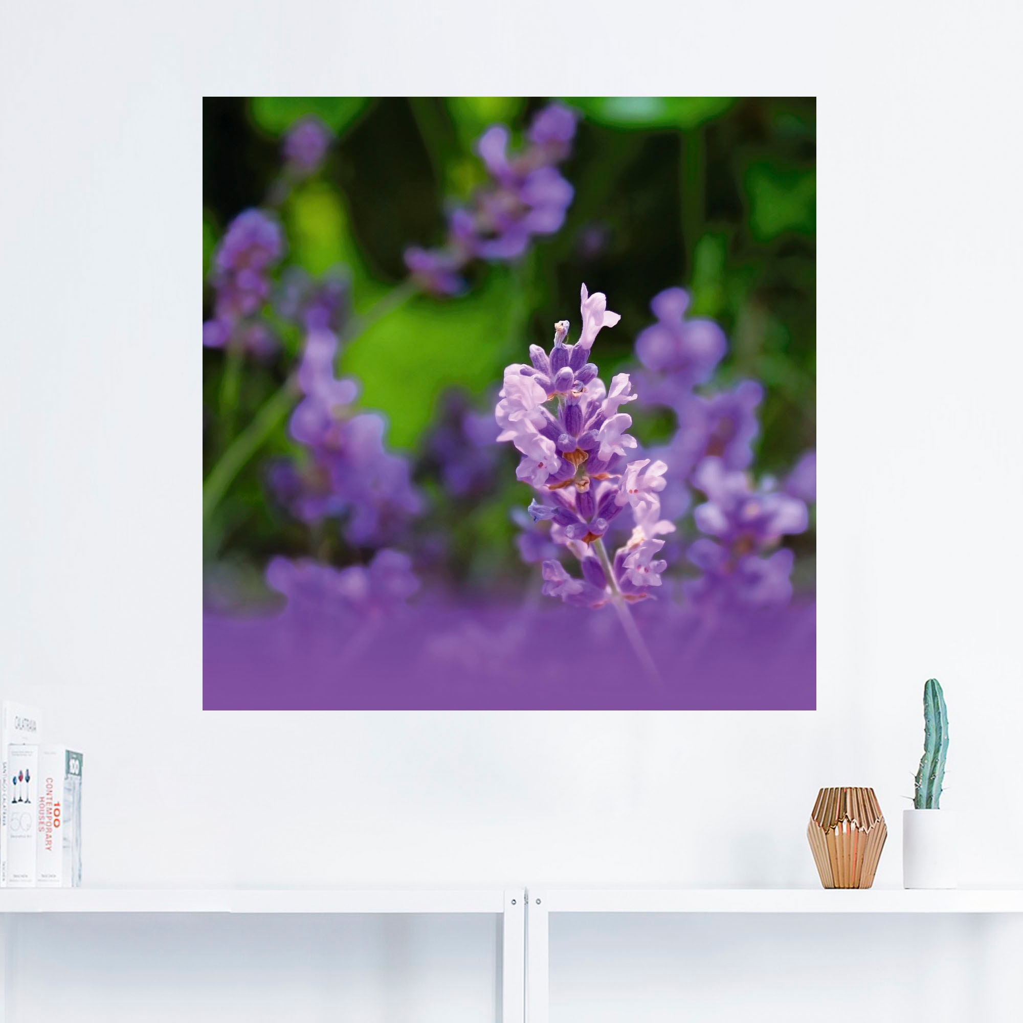 Artland Wandbild »Lavendel«, Blumen, (1 St.), als Leinwandbild, Wandaufkleber oder Poster in versch. Größen