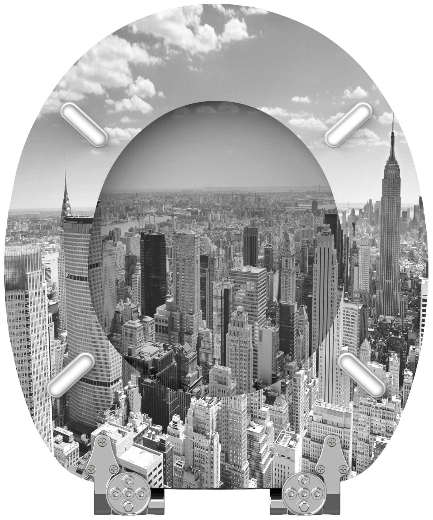 Sanilo WC-Sitz »Skyline New York«, mit Absenkautomatik