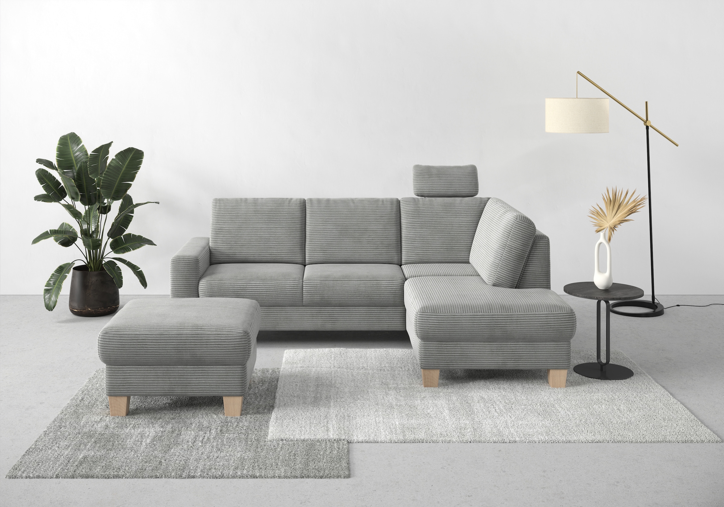 Home affaire Polsterhocker »Summer«, inkl. Stauraum, Cord-Bezug