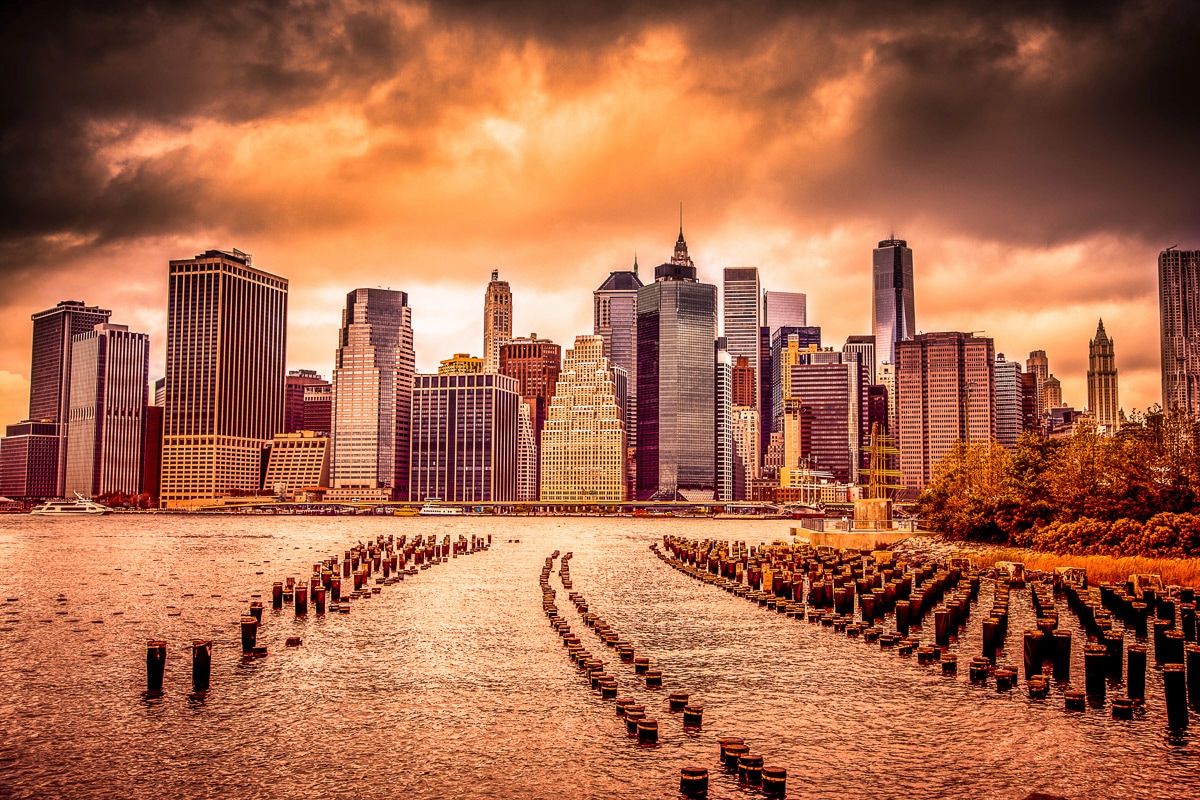 Papermoon Fototapete »New York Sonnenuntergang« günstig online kaufen