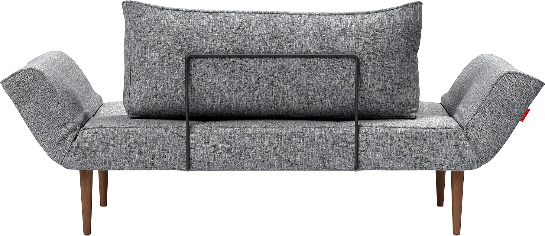 INNOVATION LIVING ™ Schlafsofa »Zeal Designsofa mit verstellbaren Armlehnen«, im Scandinavian Design, Styletto Beine, inklusive Rückenkissen