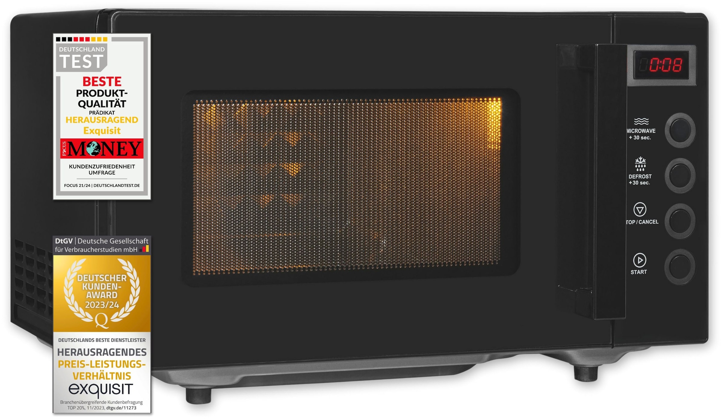 exquisit Mikrowelle »MW7020-F-030DI«, Mikrowelle, schwarz
