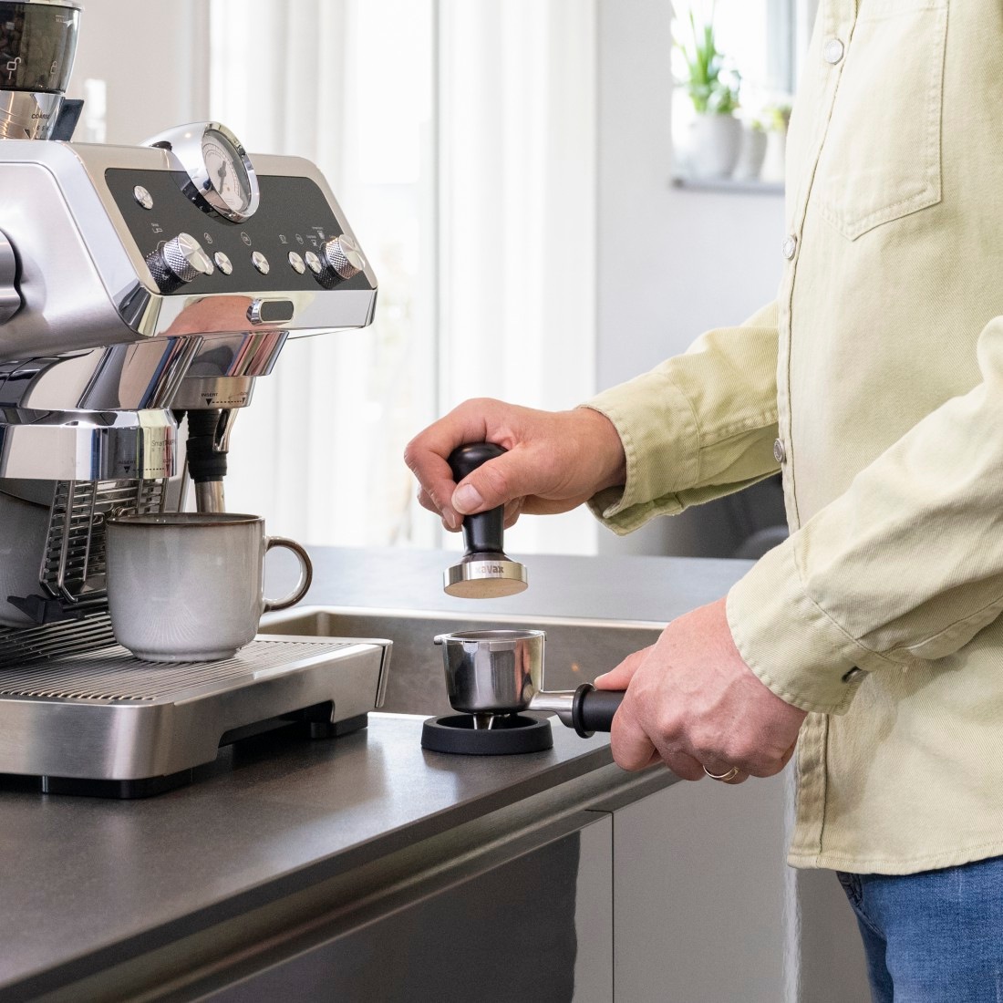 Xavax Tamper »Tamping-Set mit Tamper 51 mm«, (2 tlg.), Tamper mit Tampermat günstig online kaufen