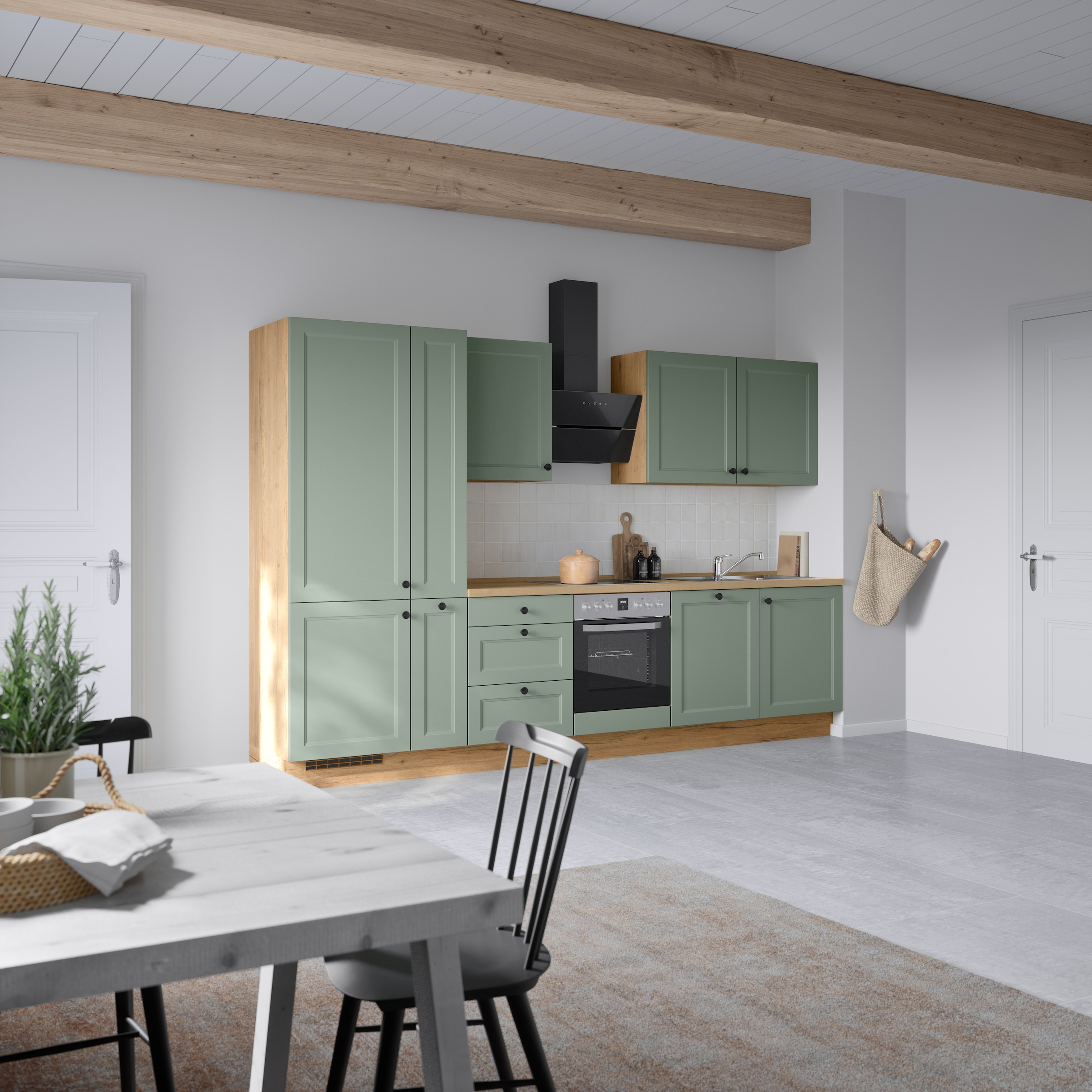 nobilia® Küchenzeile »"Cascada II"«, vormontiert, Breite 330 cm, Ausrichtung wählbar, wahlw. mit E-Geräten