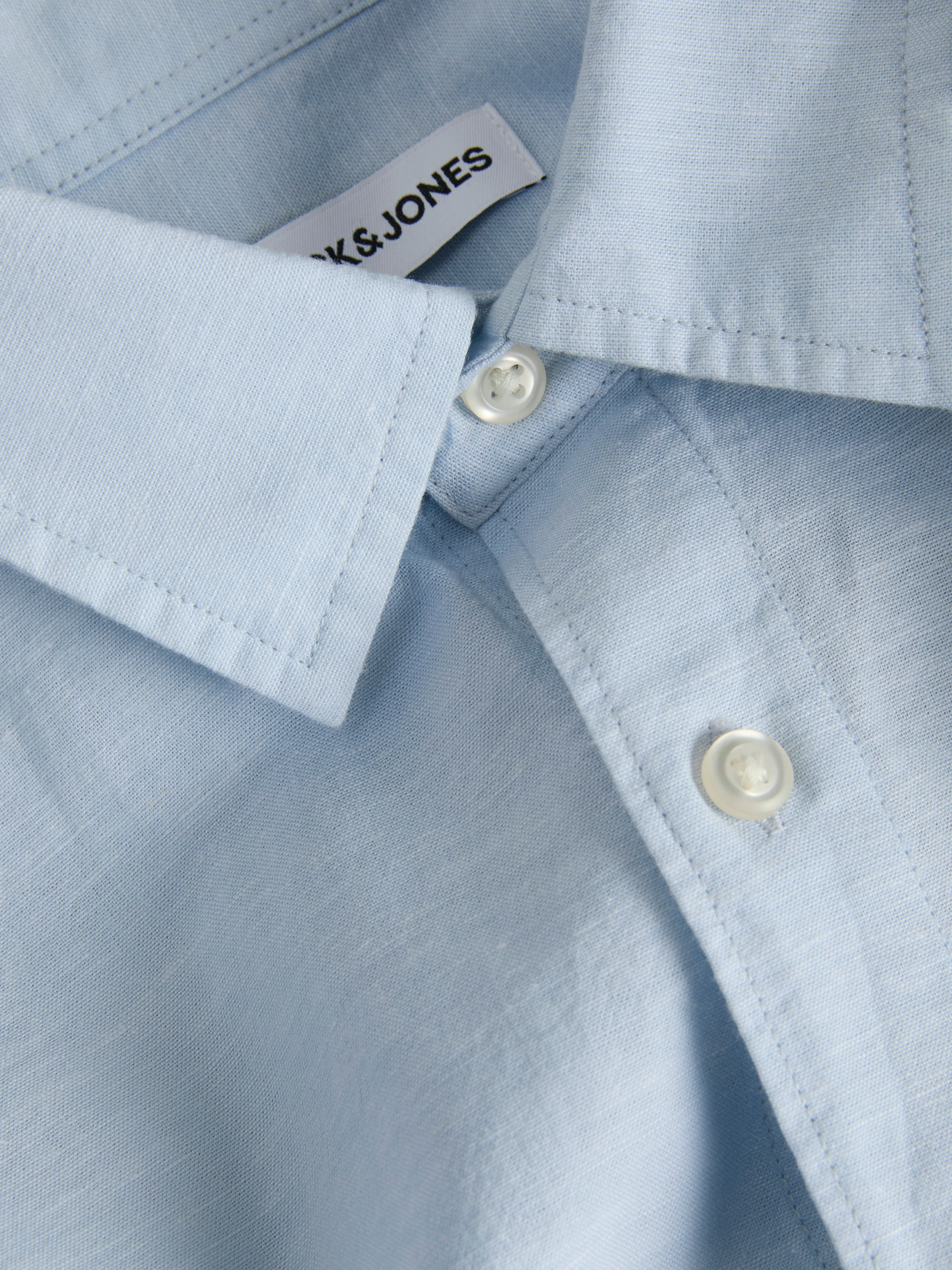 Jack & Jones Langarmhemd »JJEBREEZE LINEN BLEND SHIRT L/S SN« mit Knopfleiste