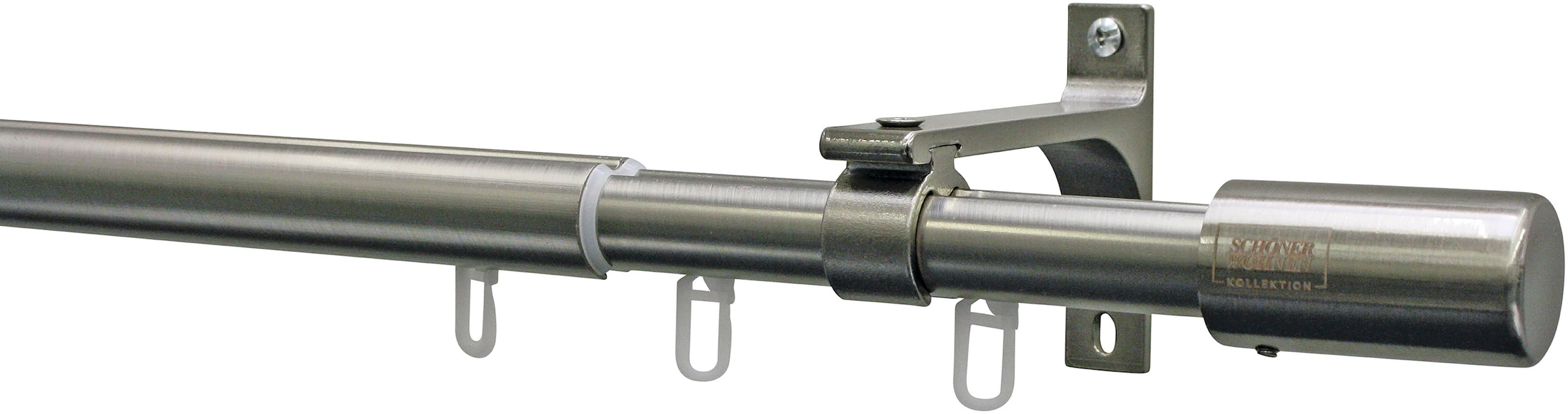 SCHÖNER WOHNEN-Kollektion Gardinenring »Rollringe Mona«, (20 St.), Serie Gardinenstangen Set Mona Ø 19/22 mm