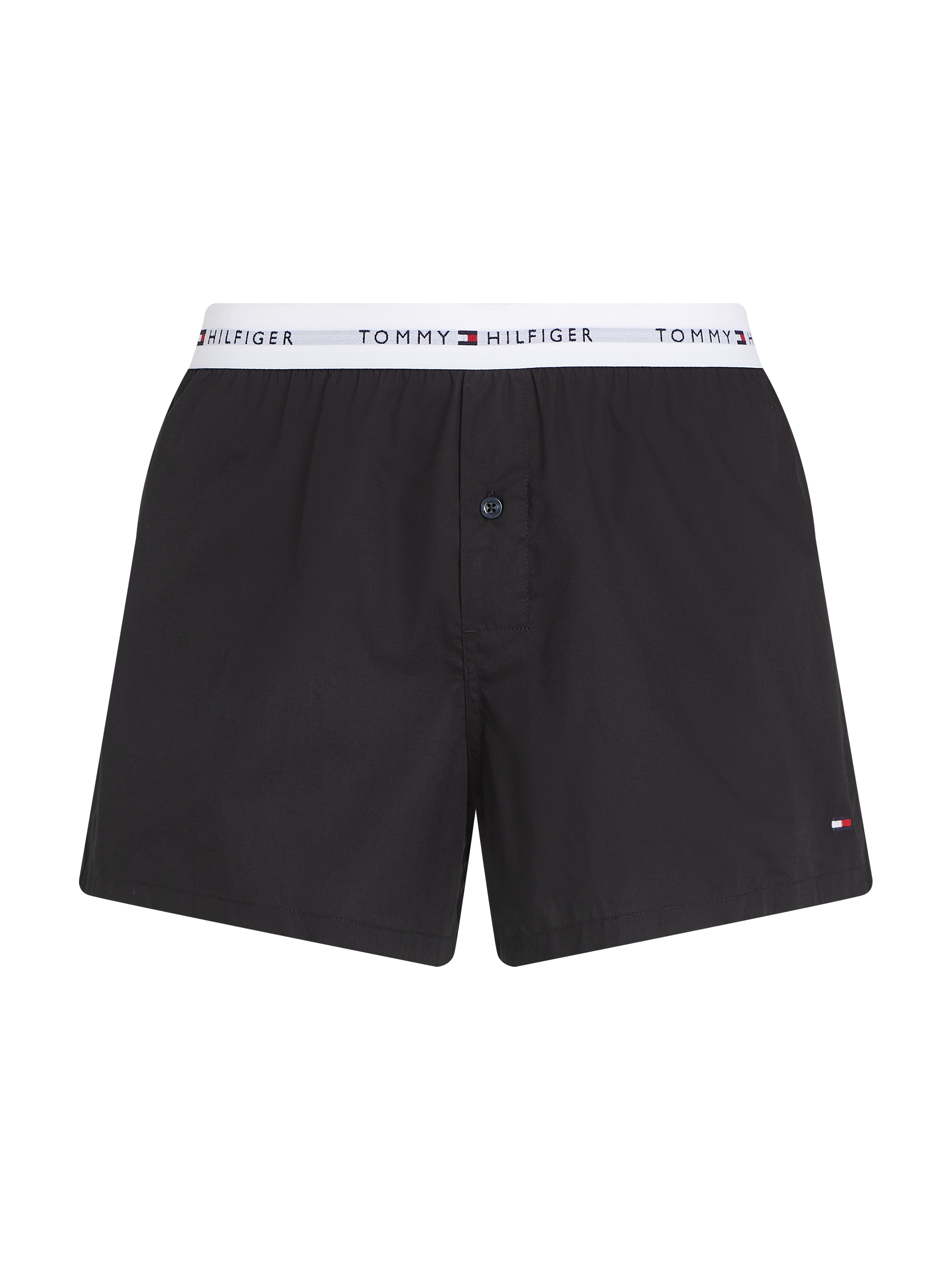 Tommy Hilfiger Underwear Webboxer »2P WOVEN BOXER«, (Packung, 2 St., 2er), mit Logobund