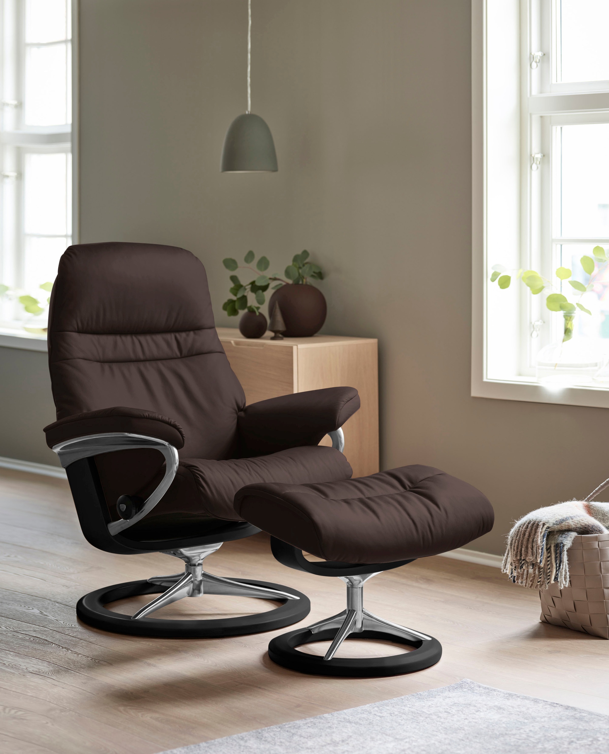 Stressless® Fußhocker »Sunrise«, mit Signature Base, Gestell Schwarz