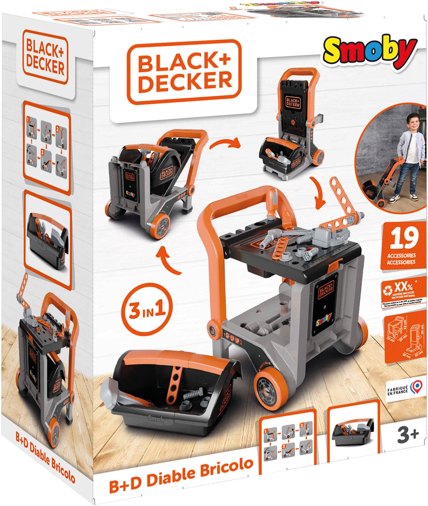 Smoby Spielwerkbank »Black+Decker«, Made in Europe