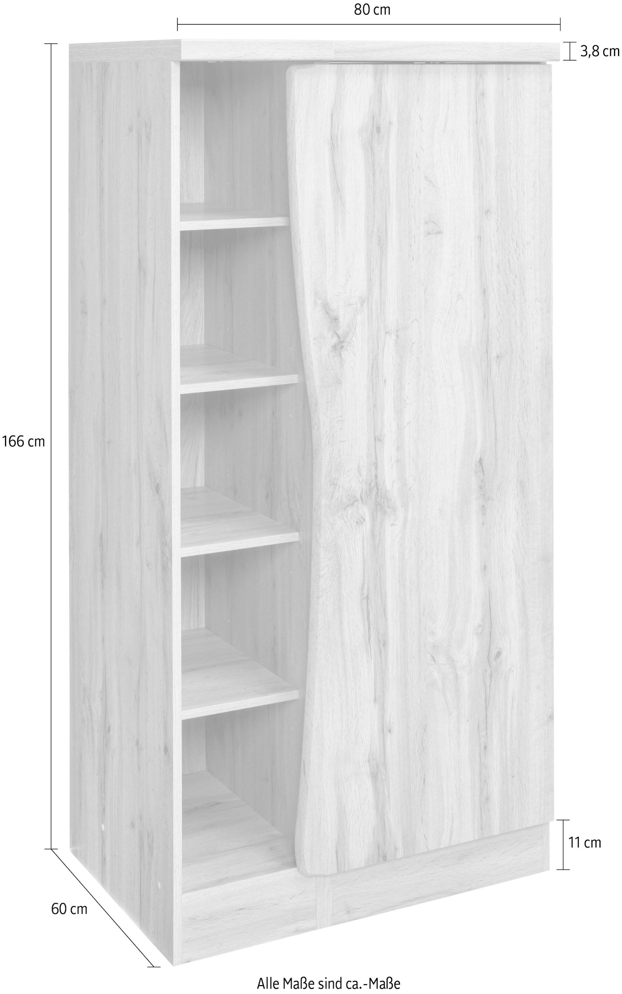 KOCHSTATION Midischrank »KS-Bruneck«, Vorratsschrank >>Bruneck