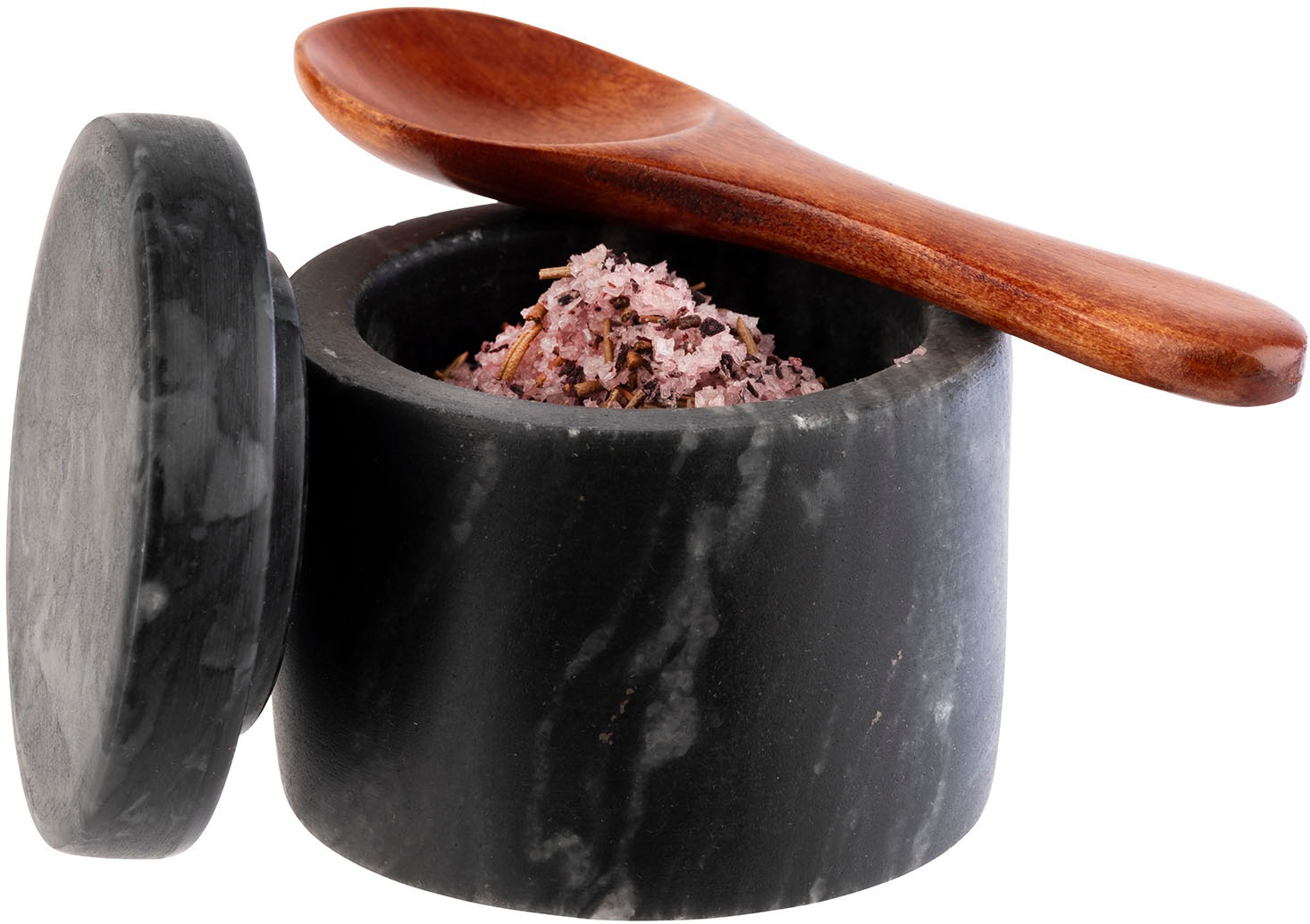 APS Gewürzbehälter »Marmordosen für Gewürze, 2er-Set, Ø 6 cm, Höhe 5 cm, 40ml« Set, 2 Stk. tlg.