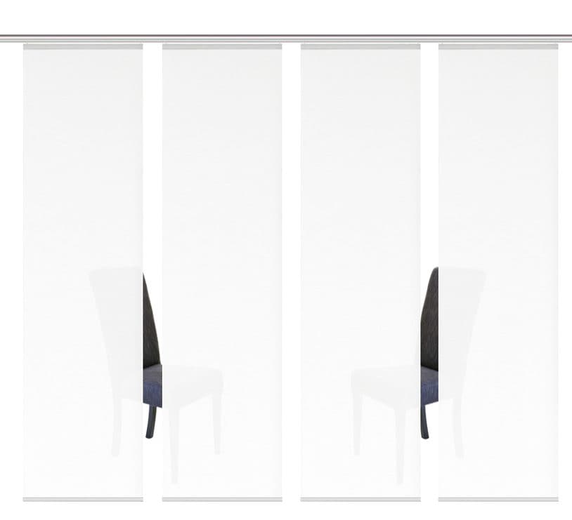 HOME WOHNIDEEN Schiebegardine "ROMA" Klettband 4 Stk. tlg. HxB: 245x60, ink günstig online kaufen