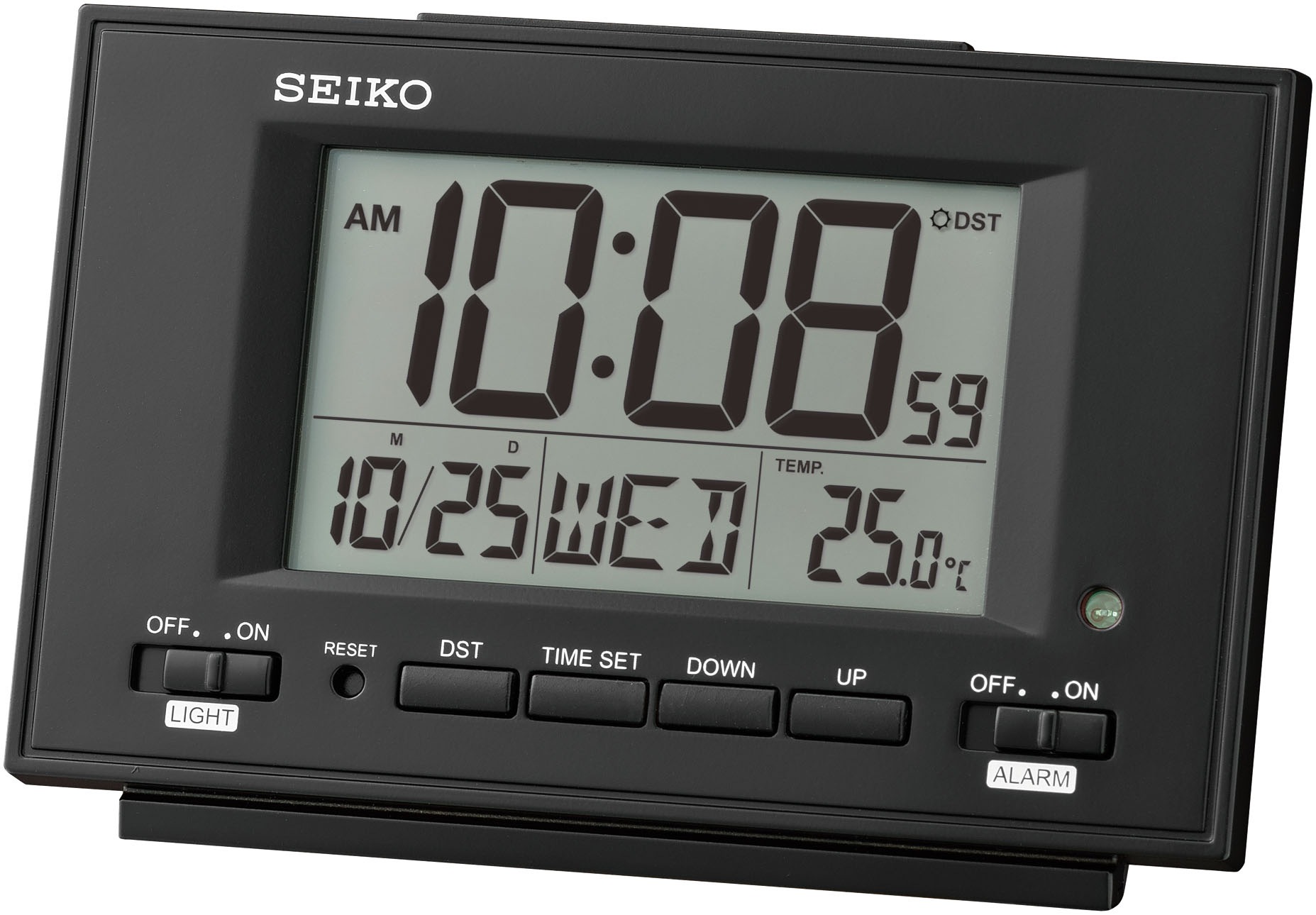 Seiko Quarzwecker, Wecker, Digitalwecker, Schlafzimmer, autom. Kalender, Be günstig online kaufen