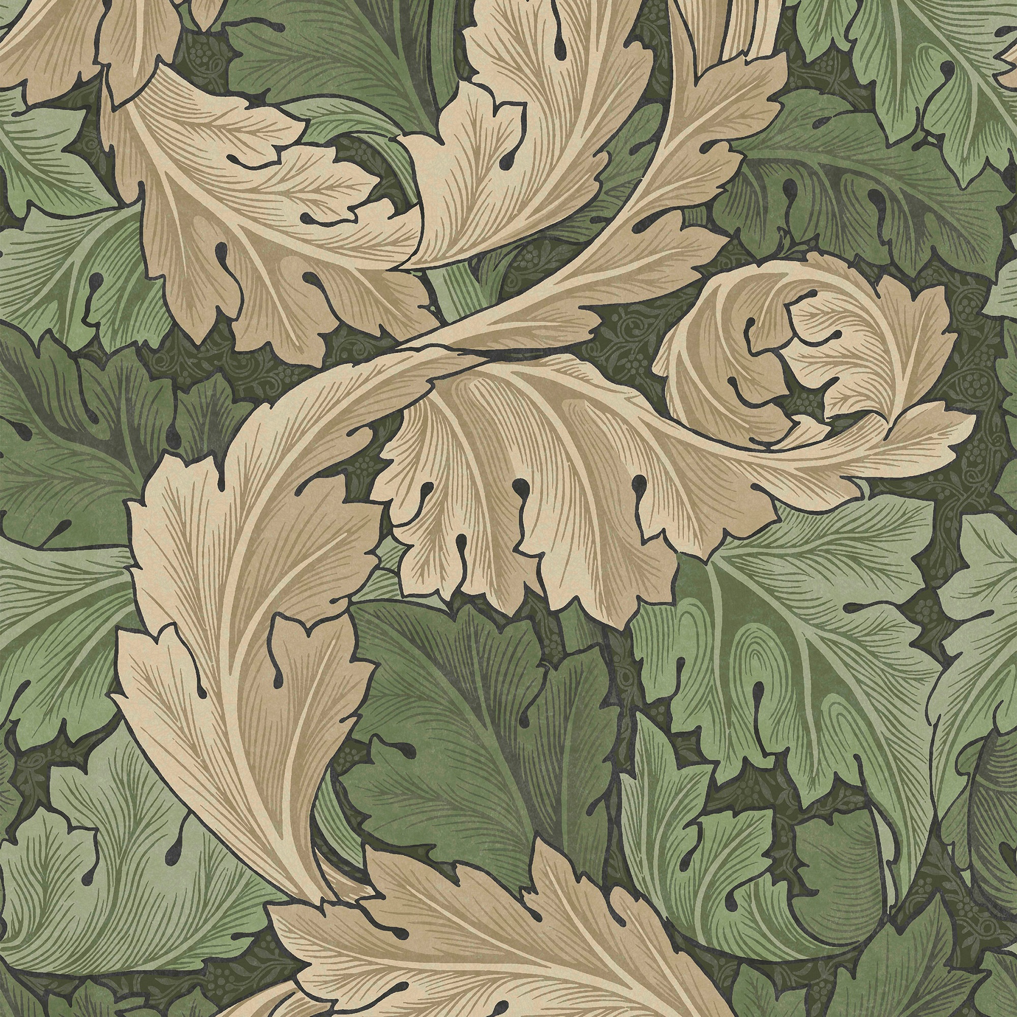 WILLIAM MORRIS AT HOME Vliestapete »Acanthus«, Retro, Design Tapeten