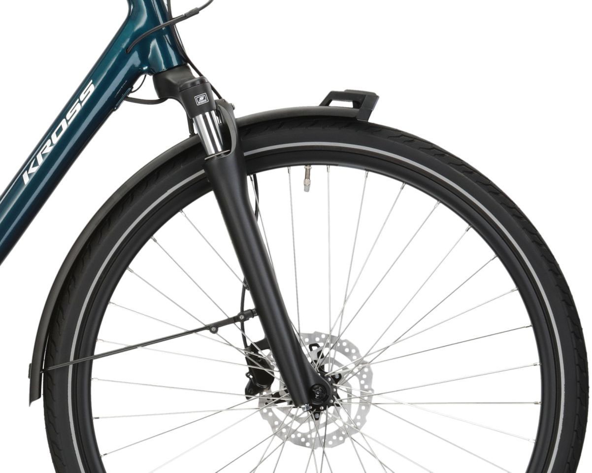 Kross »E-Citybike Sentio Hybrid 5.0 28 Zoll blau - Shimano Mittelmotor« 7 Gang Shimano NEXUS Schaltwerk Nabenschaltung Mittelmotor 250 W SHIMANO 36 V/250 W, Mittelmotor DU-E500
