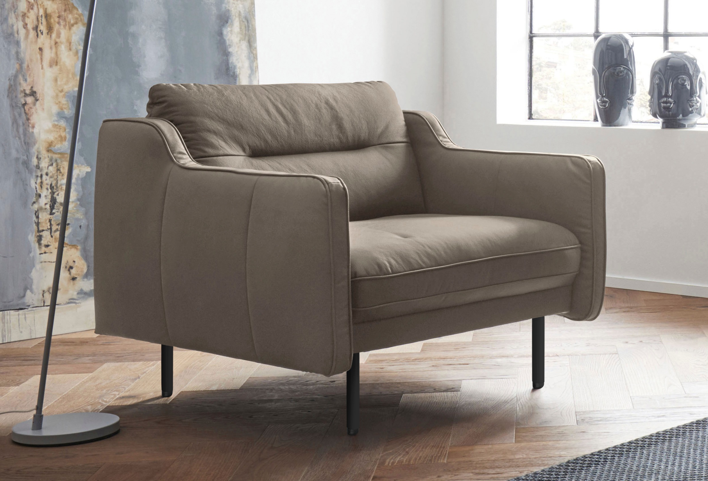 Home affaire Sessel »Nordfyn« edles Design in 3 Bezugsqualitäten, Design by günstig online kaufen