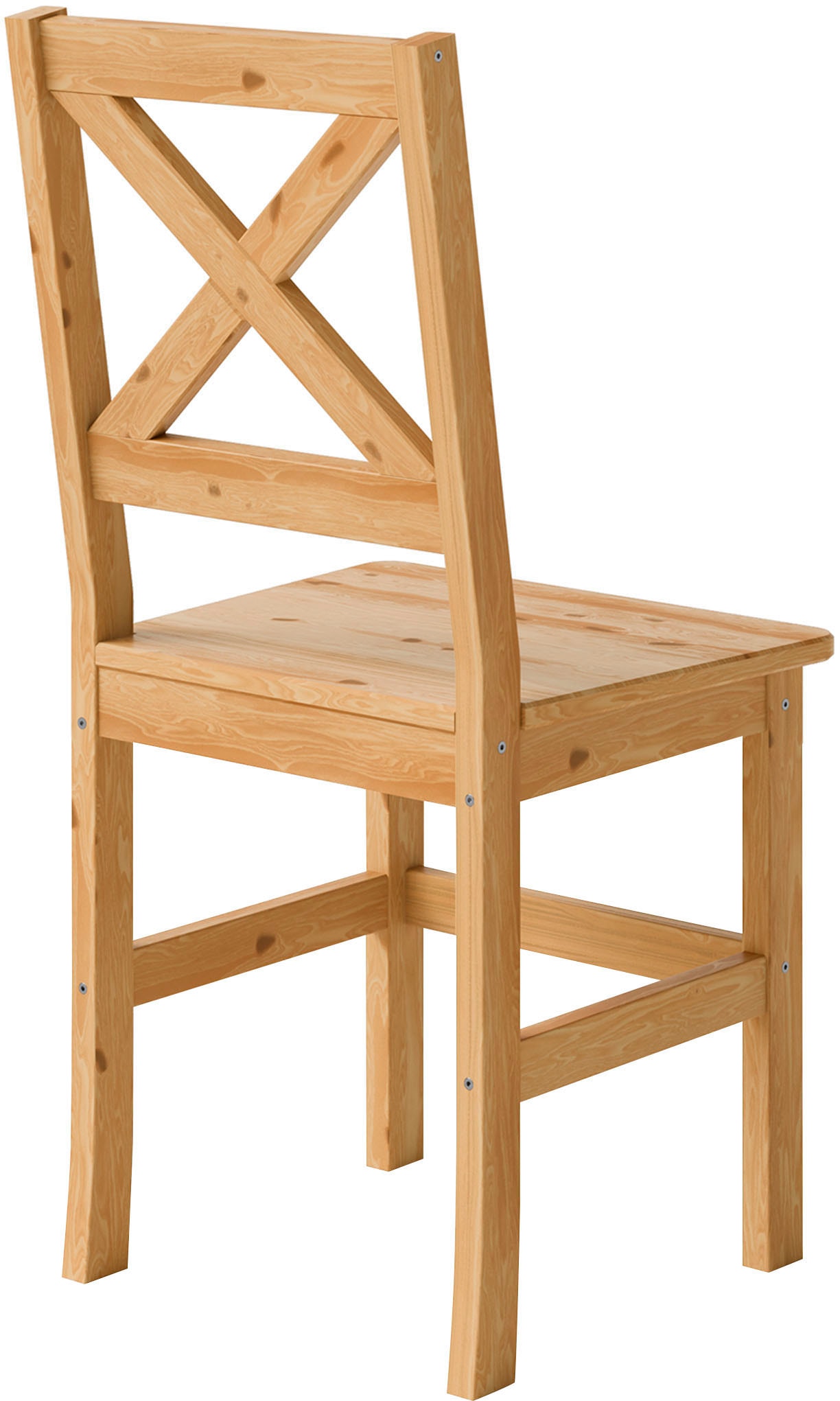 Home affaire Essgruppe »Malmö«, (Set, 5 tlg.), bestehend aus Tisch und Stühlen in Kiefer Massivholz naturfarbig