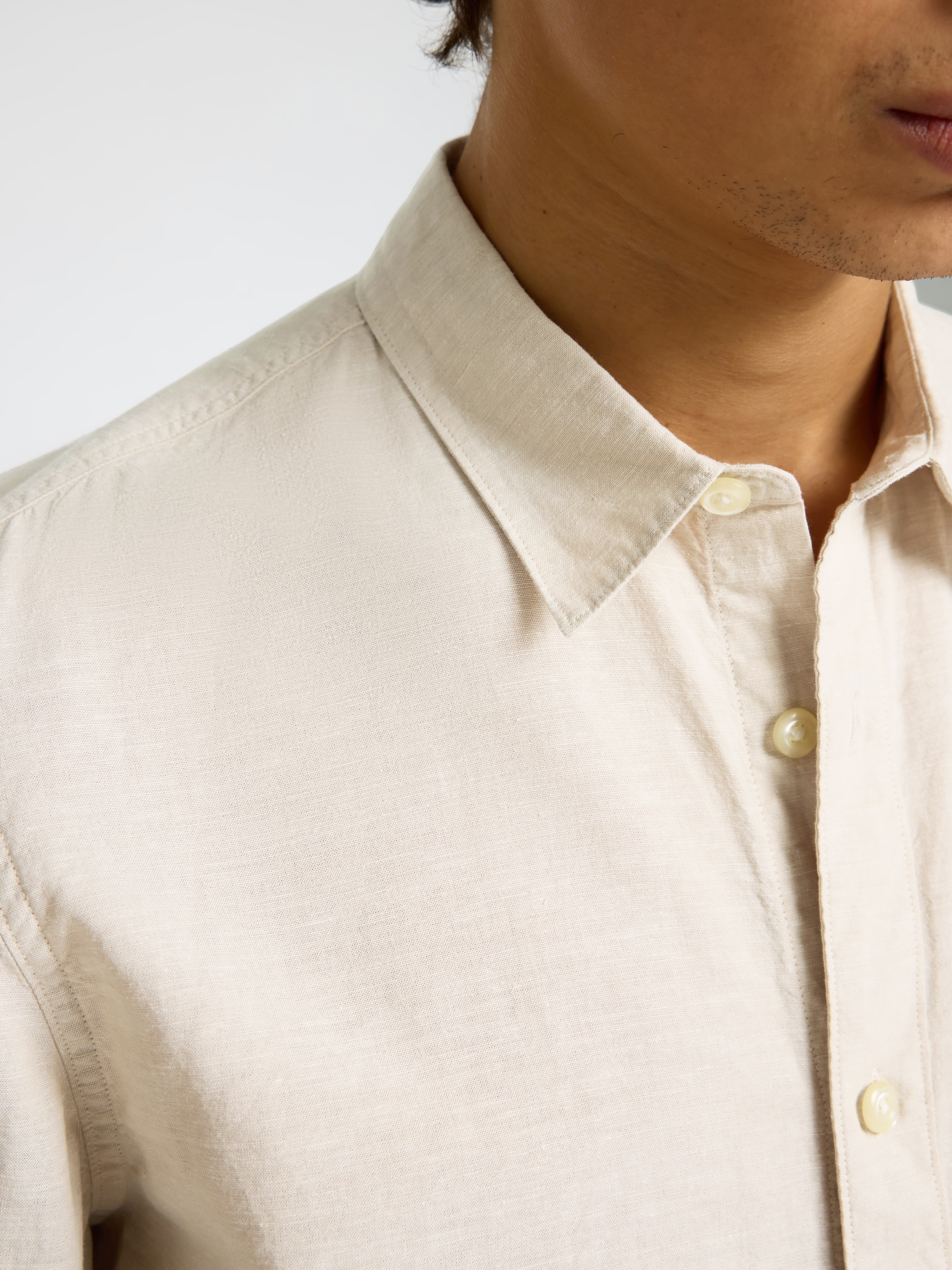 SELECTED HOMME Leinenhemd »NEW-LINEN SHIRT«, unifarben