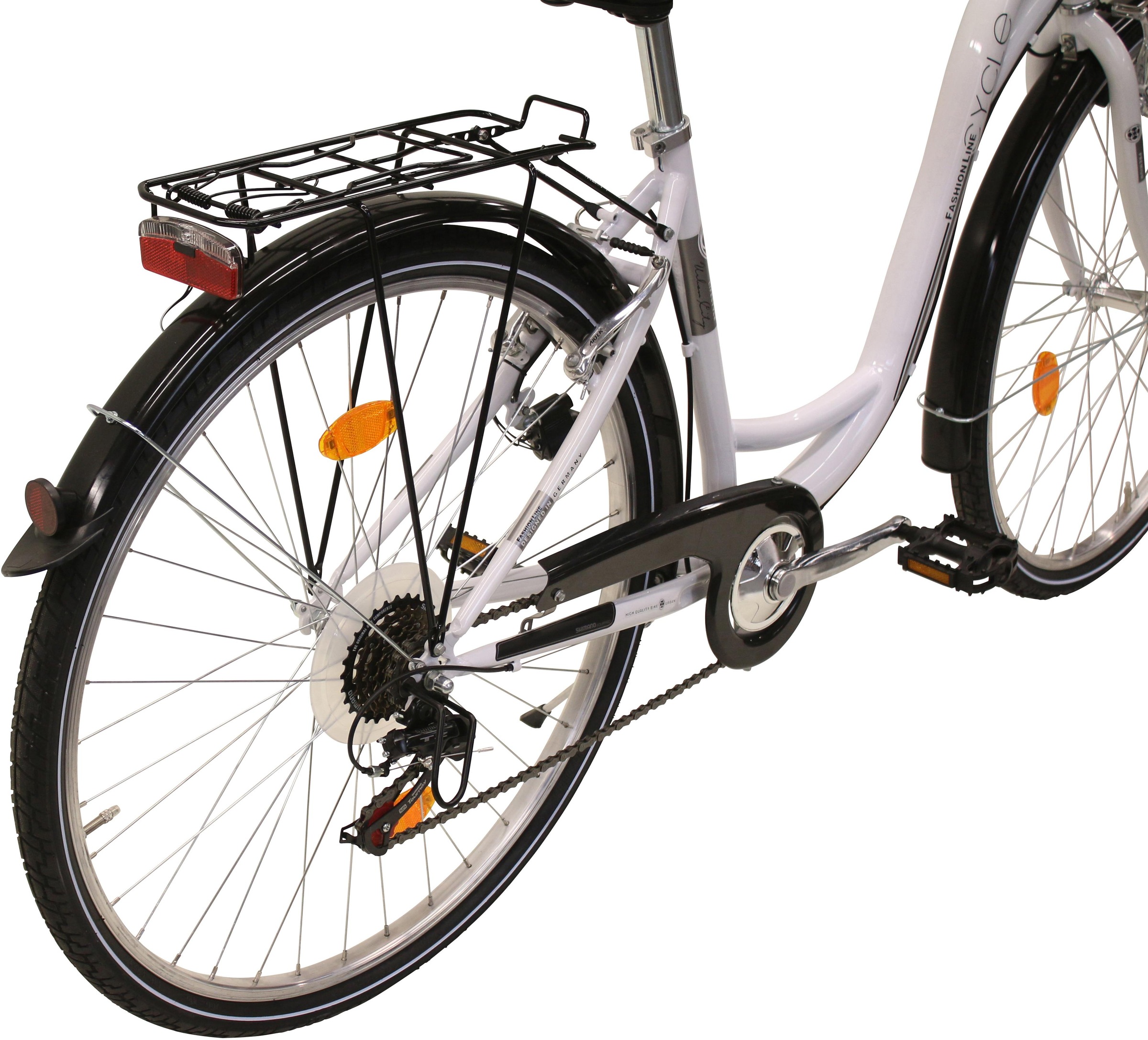 2. Bild von FASHION LINE Cityrad, 6 Gang, Shimano, TZ 50 Schaltwerk, Kettenschaltung, für Damen, Kettenschaltung