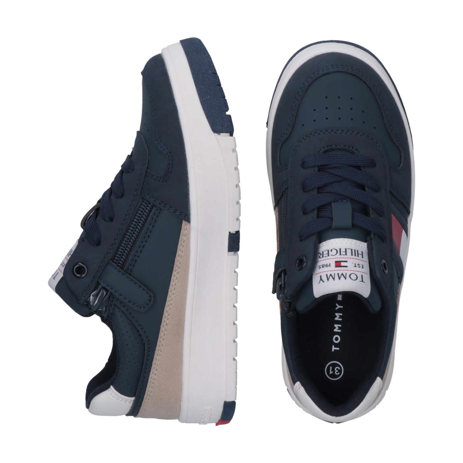 Tommy Hilfiger Sneaker, Retro Sneaker, Freizeitschuh mit Reißverschluss