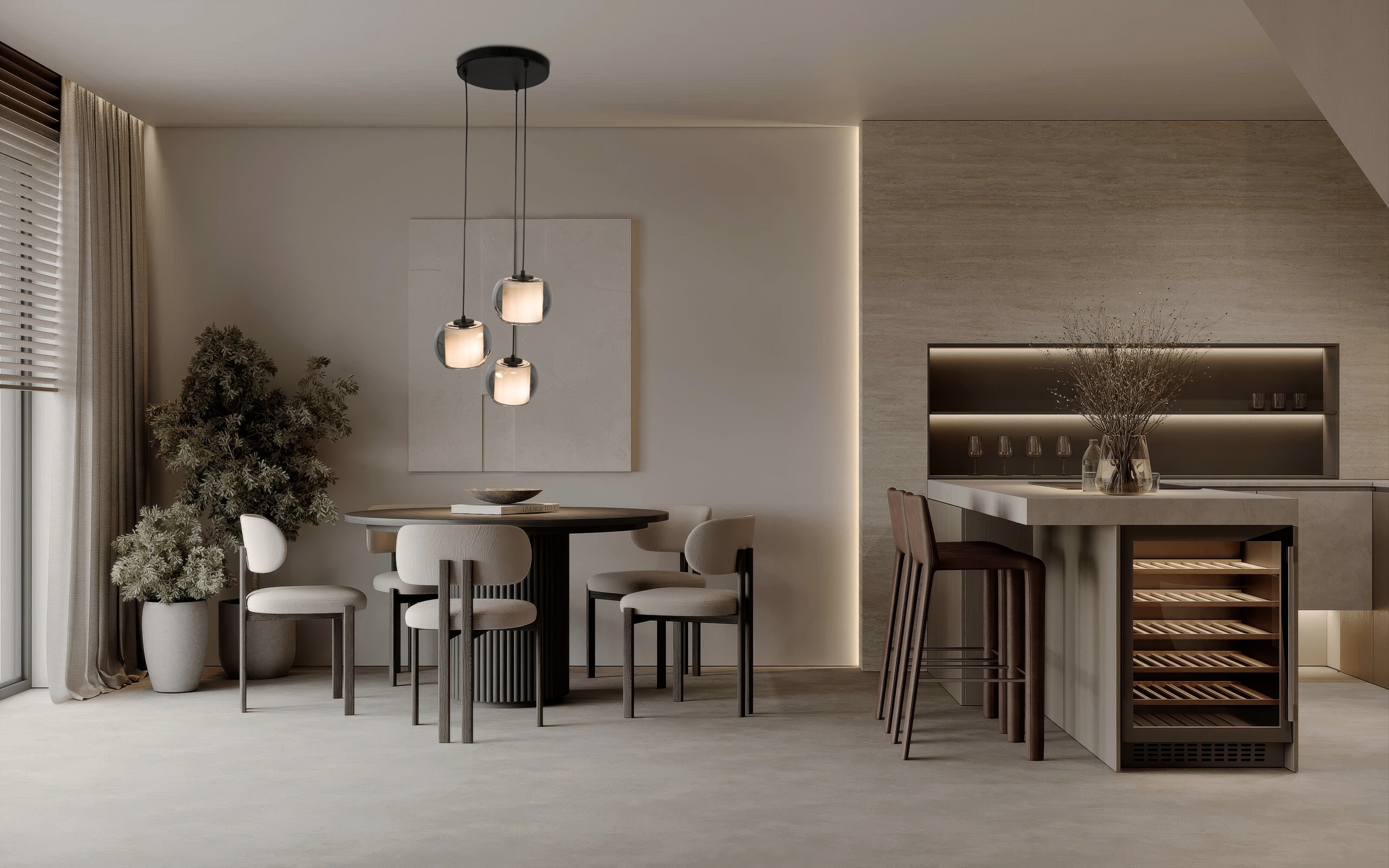 OTTO home Pendelleuchte »Tanissa« E27 1 Stk. 3 versetzt lange Pendel mit je günstig online kaufen